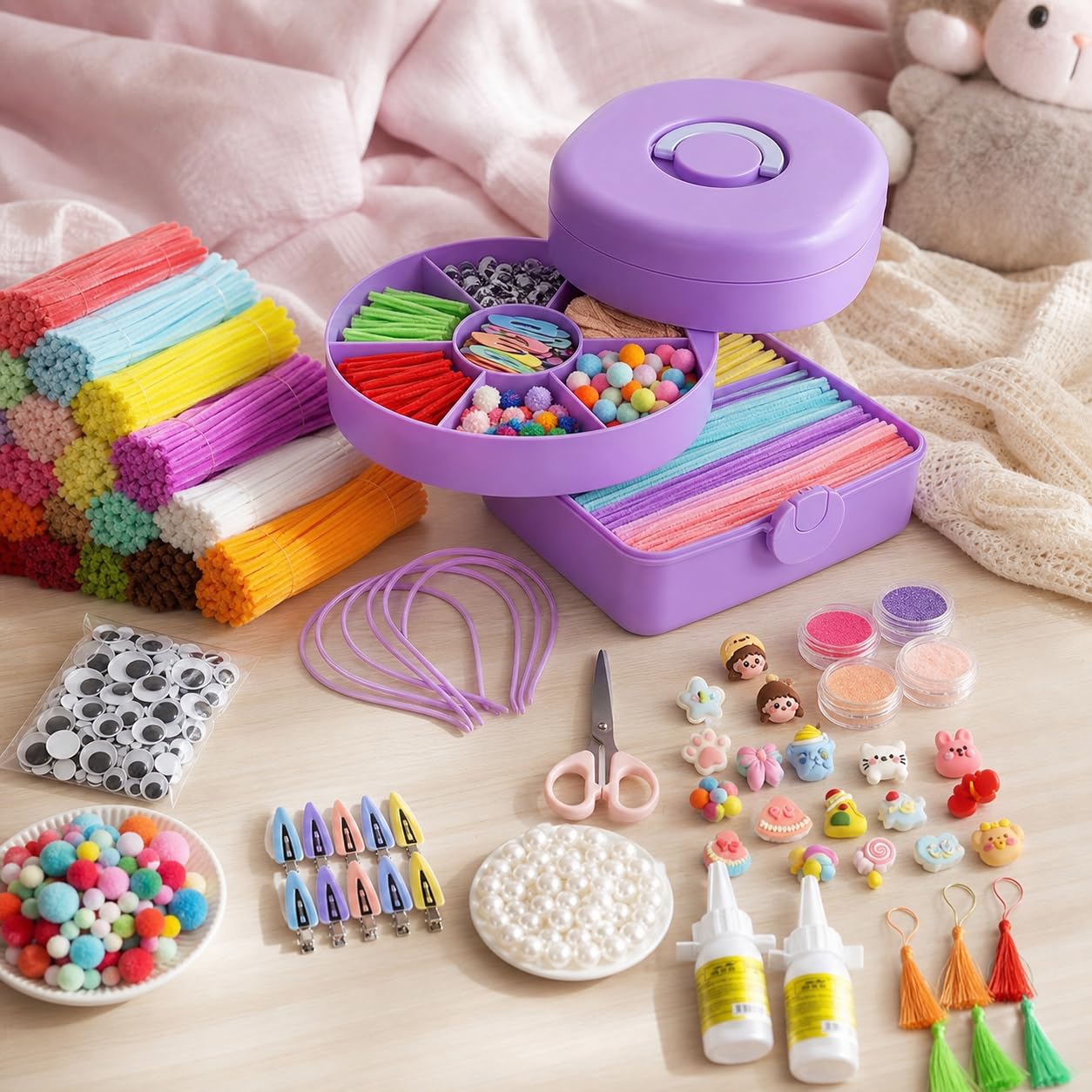 Nishiyuenyi Kit Manualidas Limpia para Niños, incluidos, Materiales para niños, Actividas en casa, style to 1