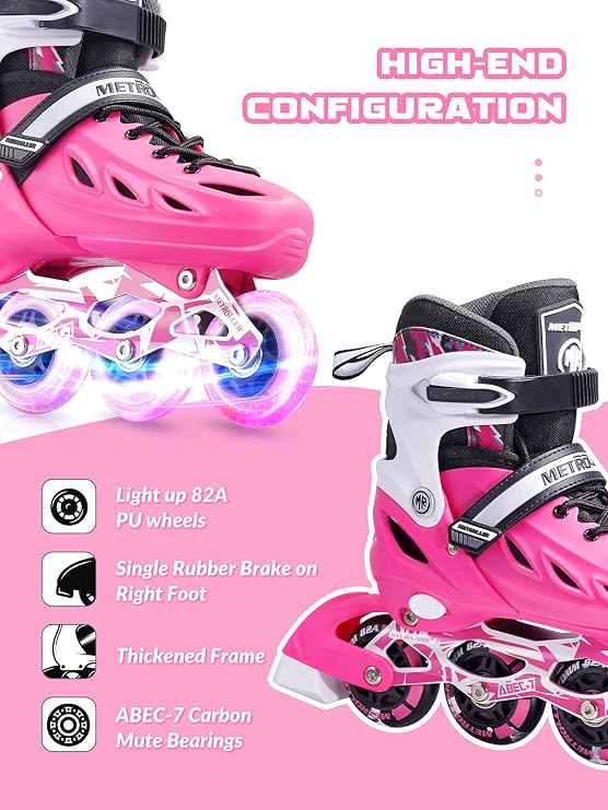 METROLLER Inline Skates for Girls and Boys, Women, Men