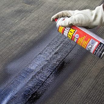 Leak Stopper Rubber Flexx Waterproof Repair & Sealant Spray - Point & Spray to Seal Cracks, Holes, Leaks, Corrosion & More | Black 1 Bottle 18oz