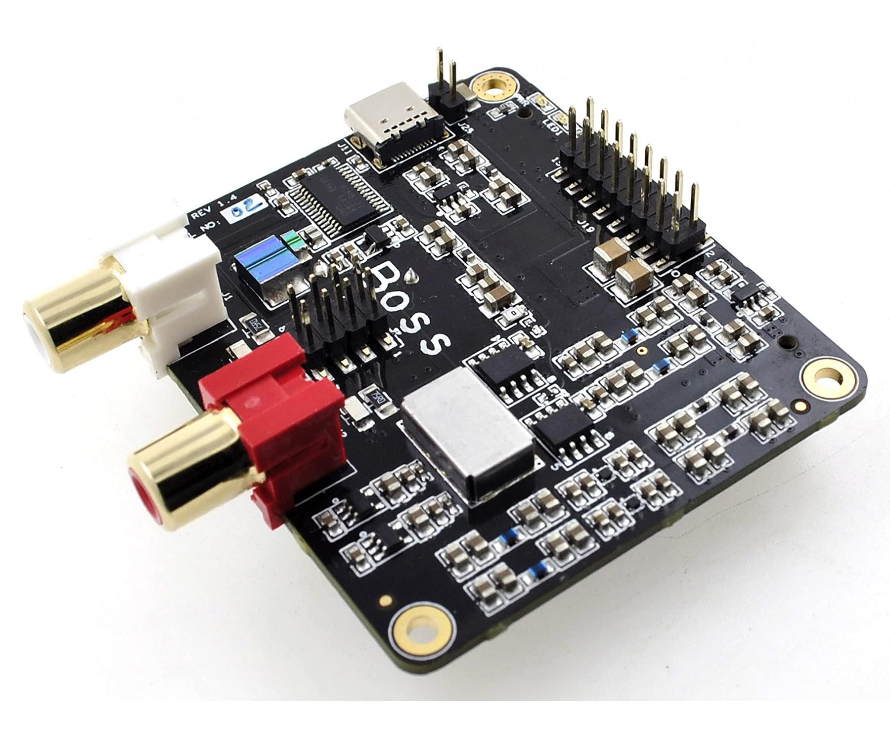 BOSS I2S DAC V1.2 PCM5122 384kHz 32bit Audio HAT for Raspberry Pi 2 3 4 | Ultra Low Phase Noise DAC | Master Mode HiFi Sound Card with RCA Output & Type C Power-image-33
