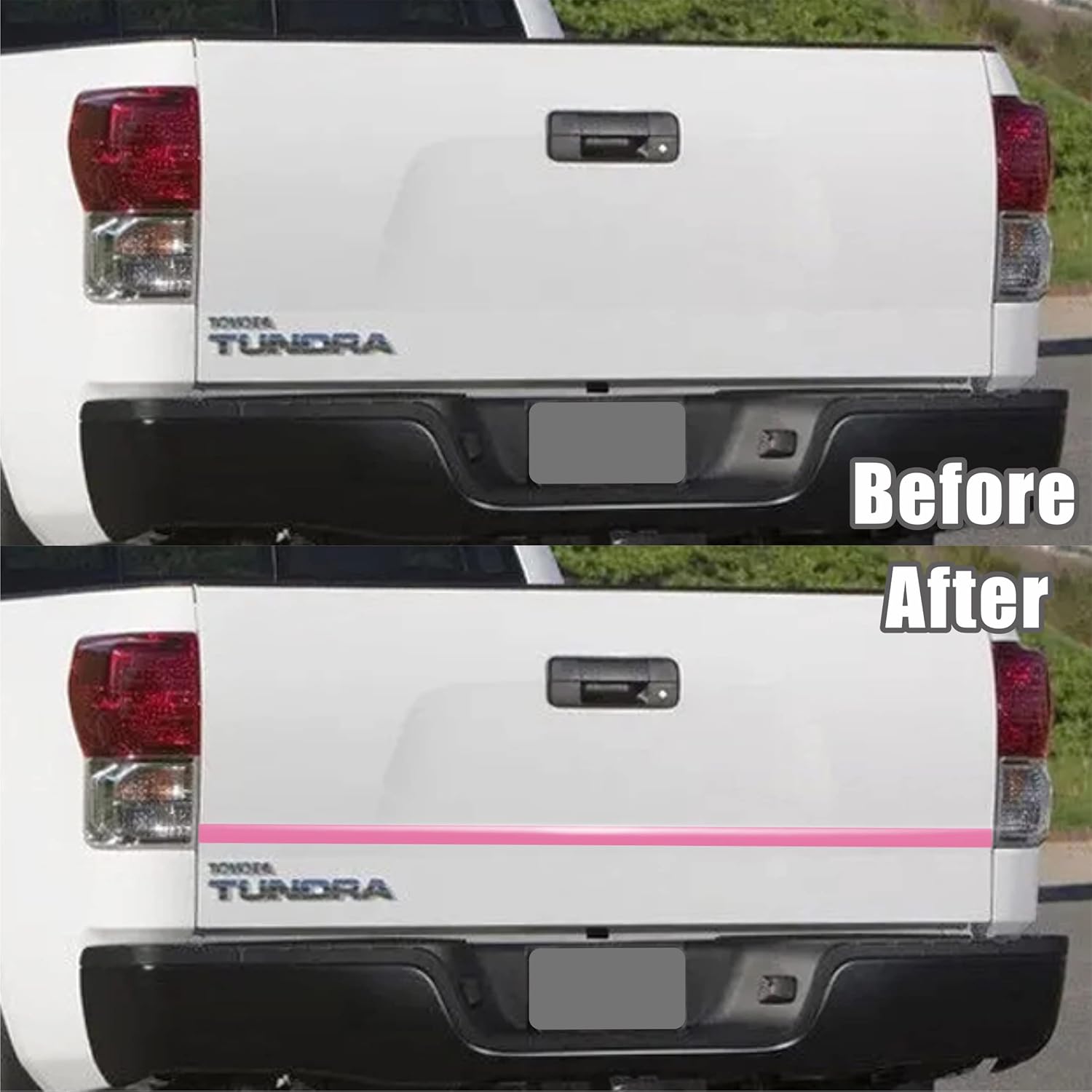 Soft Pink Car Motor Bike Self-Adhesive Exterior and Interior Molding Trim Universal Dashboard Bumper Window Door Body Side Decorative Strip Scratch-Proof (Width: 3/4 inch (20mm), 50Ft)