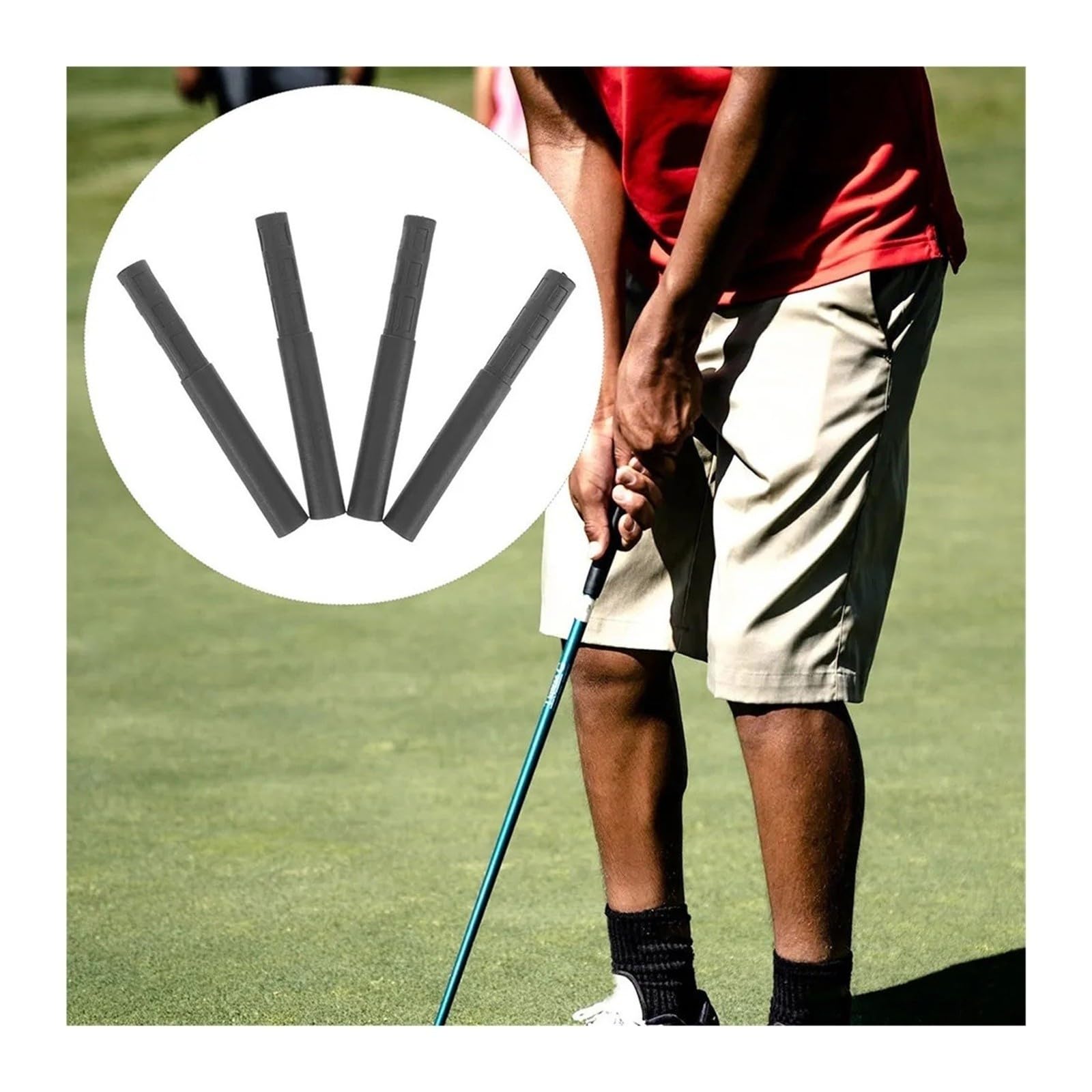 4 Stück Golfschlägerschaftverlängerungen aus Carbon