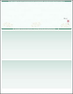 Blank High Security Checks on Top - Business Check Stock Paper, Green (1000)