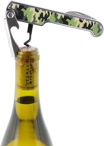 True por True fabrications Caleidoscopio Sacacorchos profesional de impresión, Camuflaje, Verde