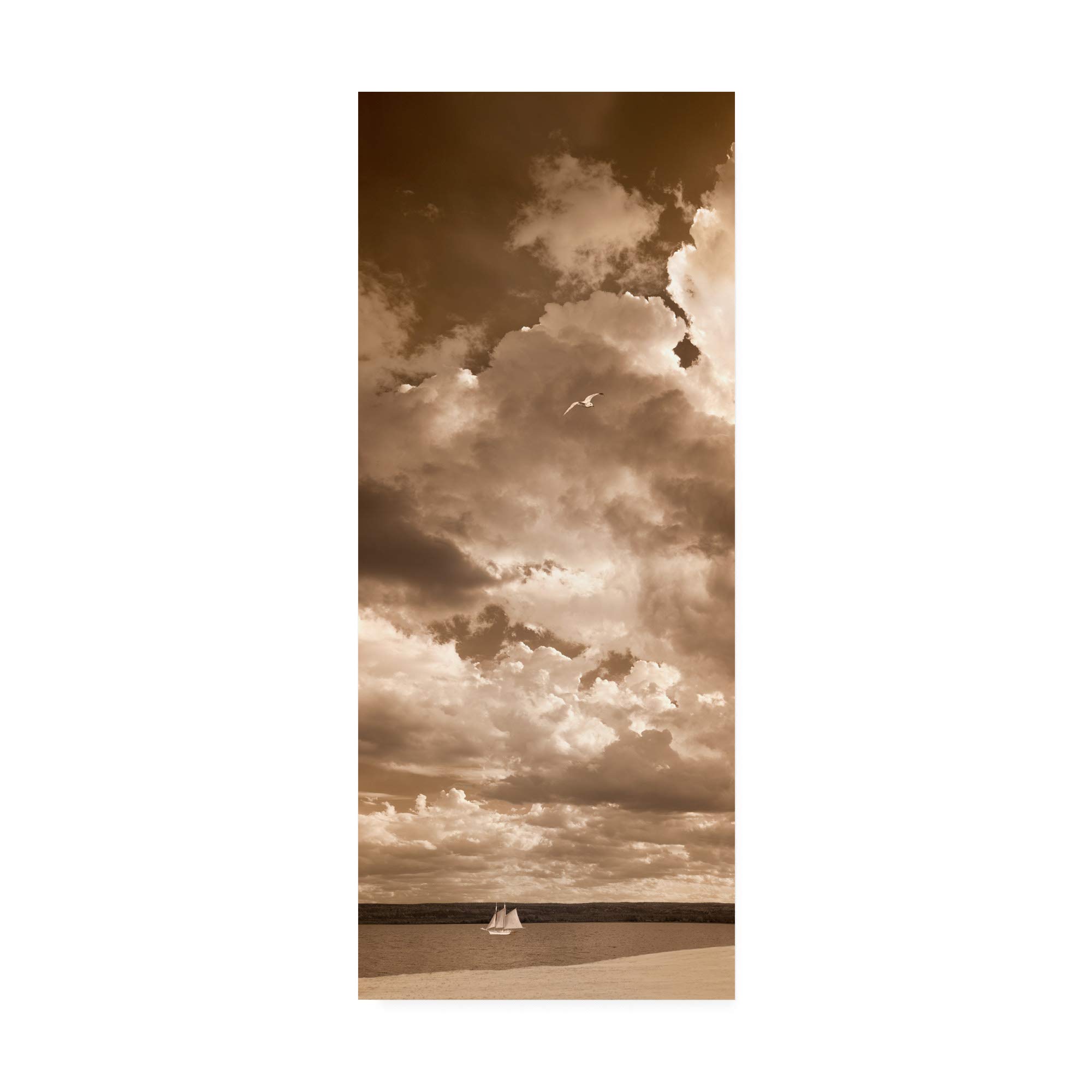 Trademark Fine Art, 8x19 Lanse Bay Panorama Baraga Michigan by Monte Nagler