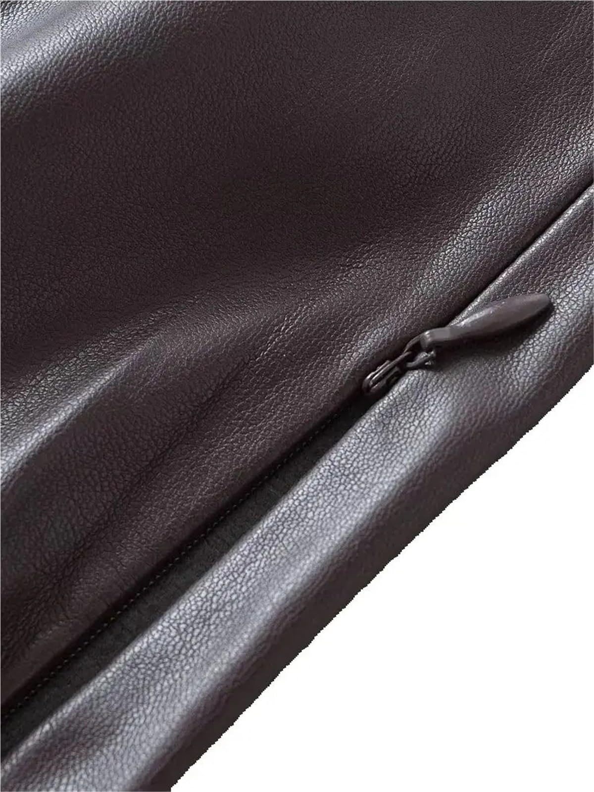 Pantaloni a matita skinny con bottoni in PU vintage da donna, eleganti pantaloni a vita alta in similpelle autunnali 1 pezzo Per Donna