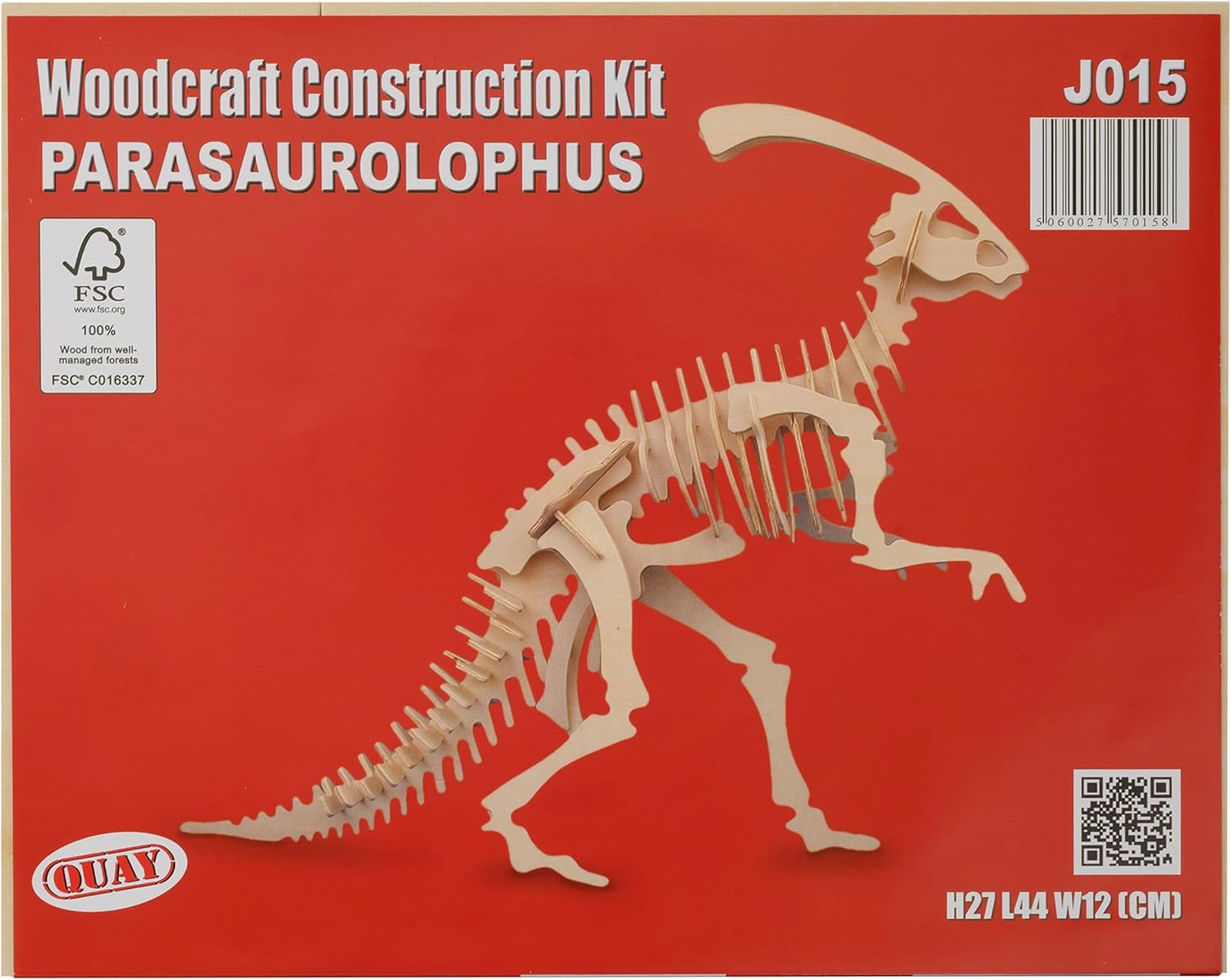 Parasaurolophus QUAY Woodcraft Construction Kit FSC