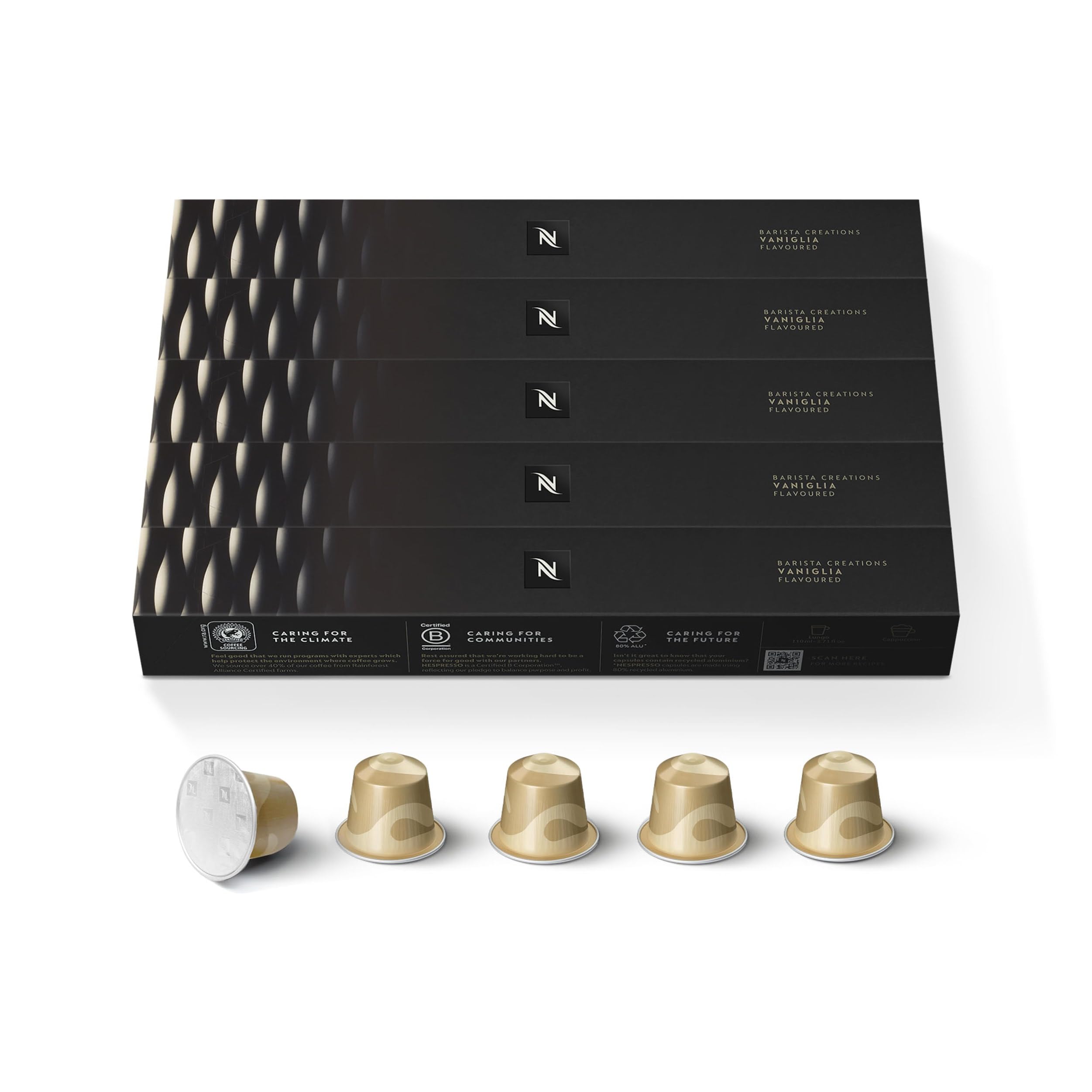 Nespresso Vaniglia Barista Creations Roasted Coffee Capsules, Original Line, 10 capsules in 1 Sleeve - Pack of 5-picture-26