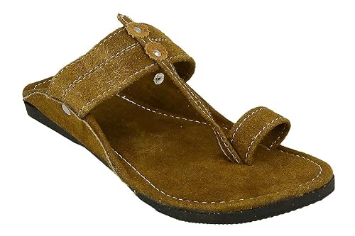 PM Traders Stylish Kolhapuri Angutha Patti Design Men's Leather Ethnic  Slipper-001 Brown : Amazon.in: Shoes u0026 Handbags