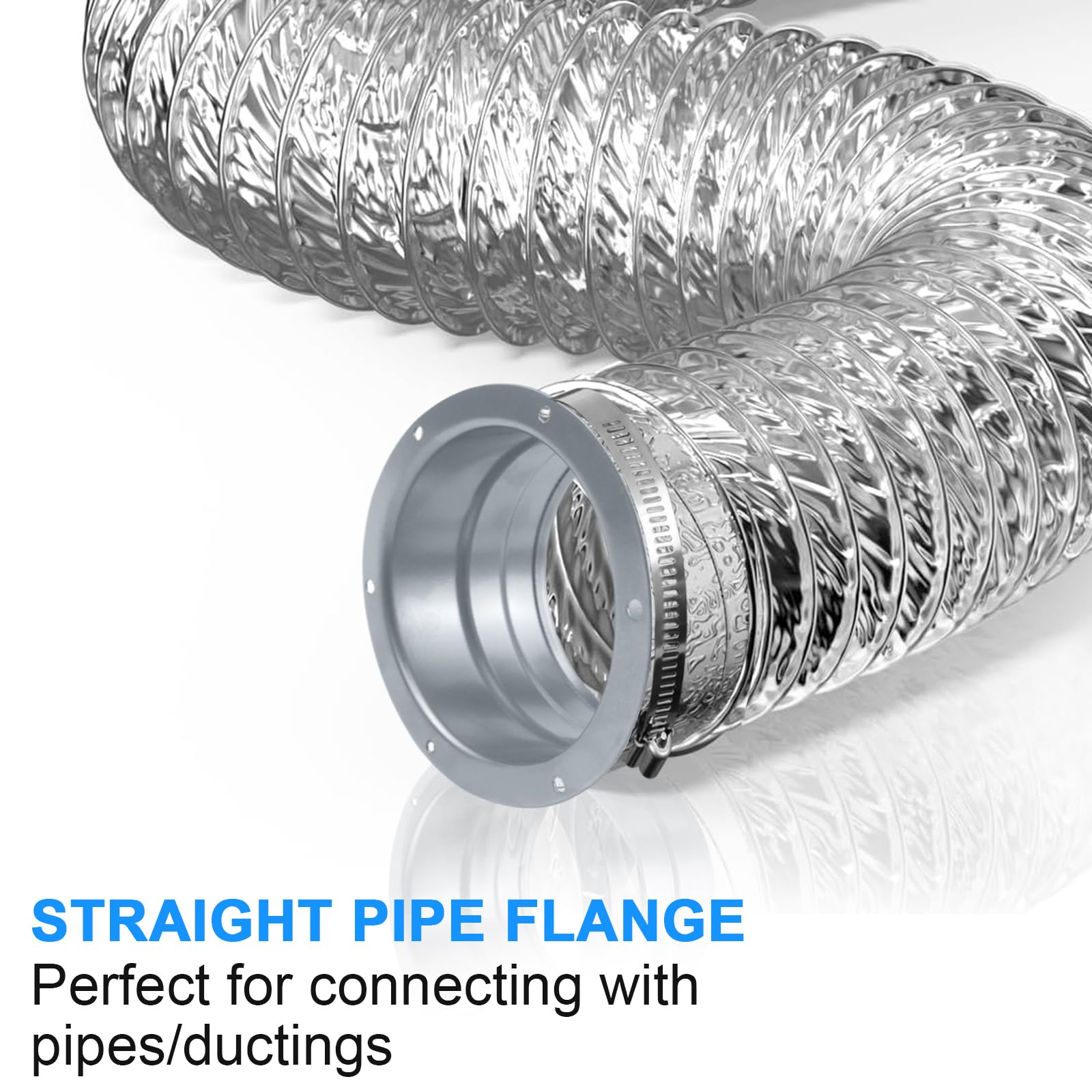 Flangia di collegamento Flangia di fissaggio a parete Connettore Adattatore per tubo di scarico per tubo di ventilazione flessibile (100 mm) | Leroy Merlin