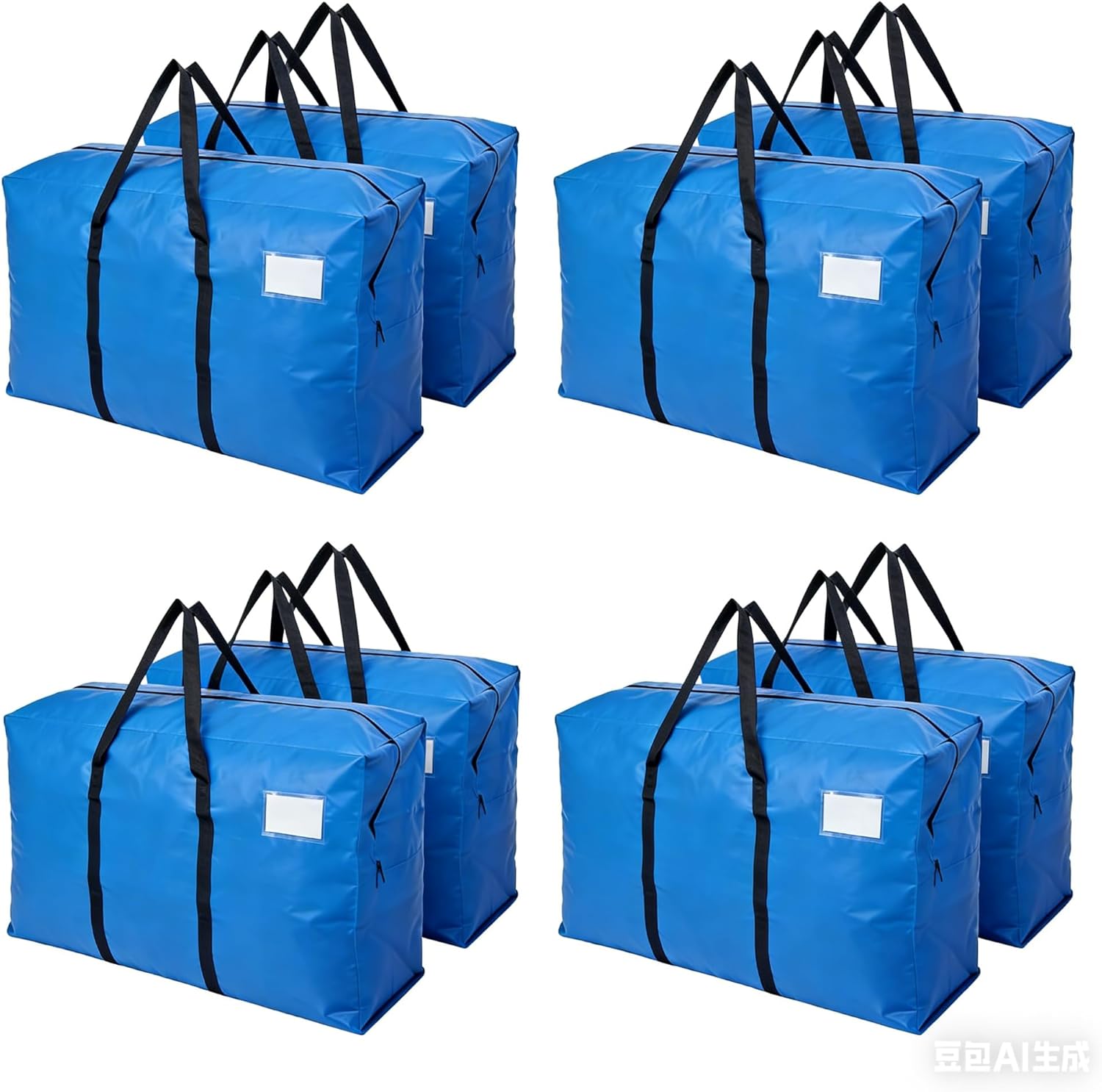 Heavy Duty Moving Bags with Backpack Straps & Handles, Large Storage Bags with Zipper for Clothes, College Moving Supplies and Dorm Essentials