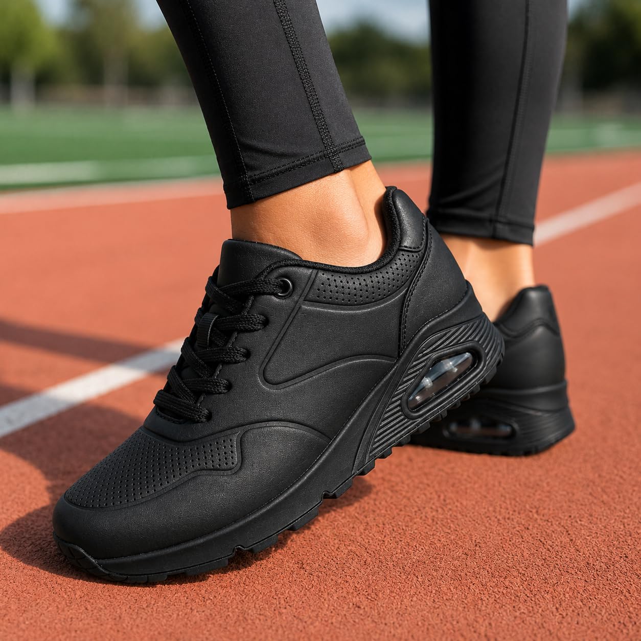 JOMIX Damskie buty gimnastyczne z amortyzującą poduszką, oddychające trampki z wentylacją, wygodne buty do chodzenia, fitnessu i przez cały dzień