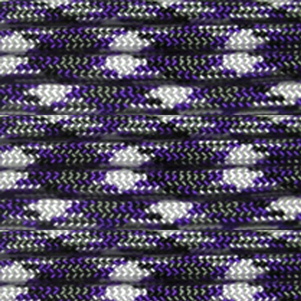 PARACORD PLANET 100 Feet Nylon 550Lb Type Iii 7 Strand Paracord Purple Camo โ image 1