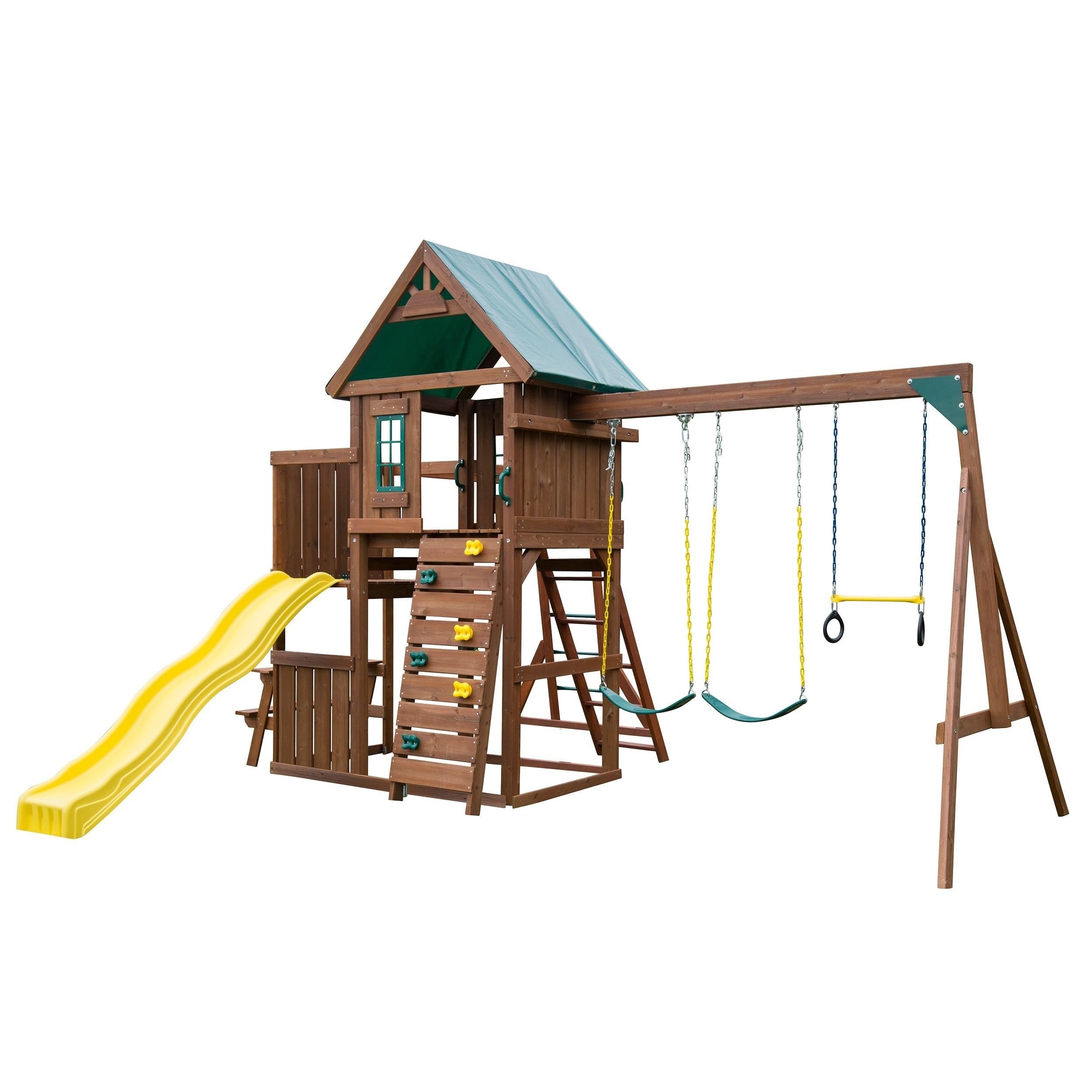 GETAWAY SwingStep（ゲッタウェイ） Amazon.com: Swing-N-Slide Hemphill Ridge Wooden Swing Set
