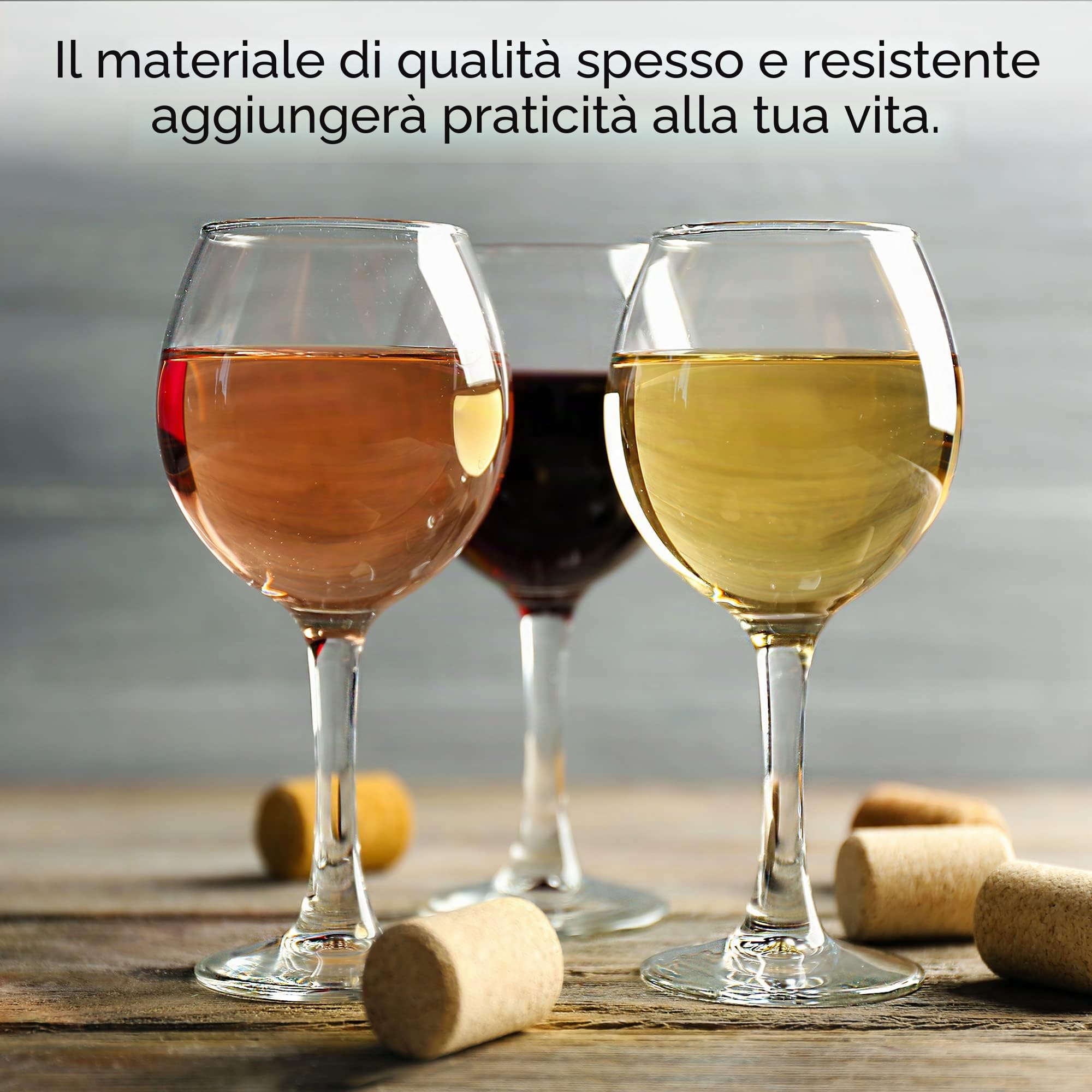 CRYSTALIA Premium Calici da Vino Rosso Set di 4, 365ml 100% SENZA PIOMBO & CADMIO Lavabile in Lavastoviglie, Bicchiere da Vino a Stelo Corto per la Ristorante, Casa e Feste, Red Wine Glasses