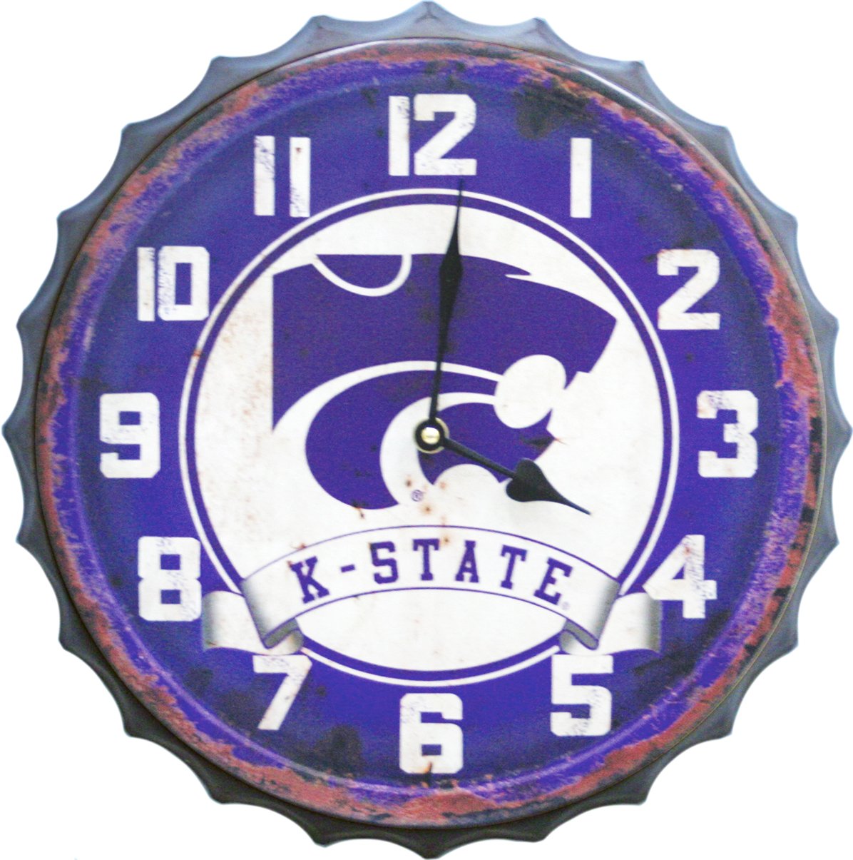 Buy Kansas State Bottle Cap Clock By Hanna s Handiworks Distressed 