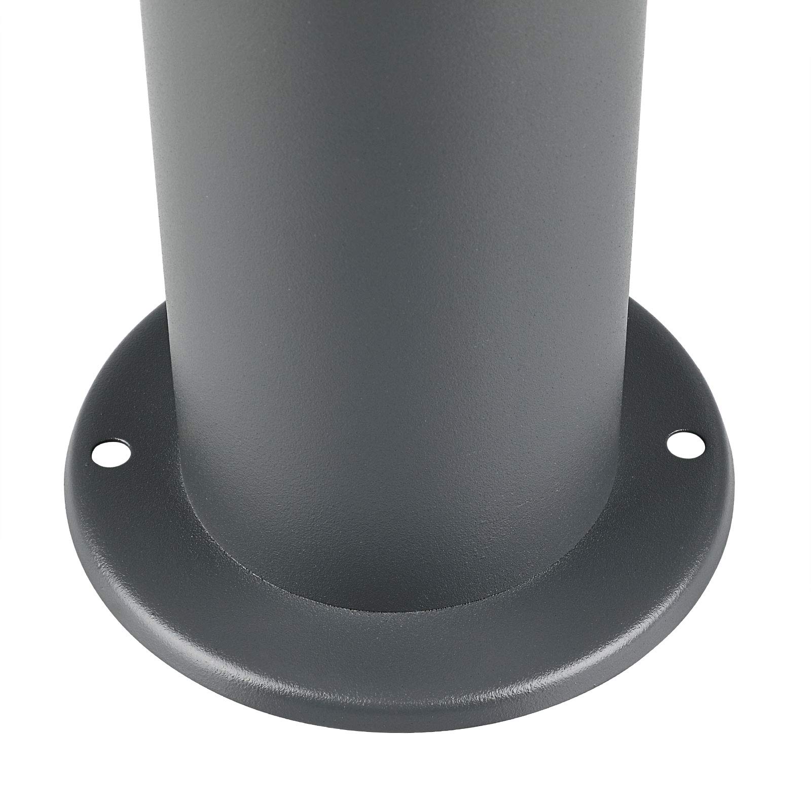 Monzana Lámpara de Jardín Poste de Luz Iluminación Exterior Sensor de Movimiento 100cm Acero Inoxidable Antracita