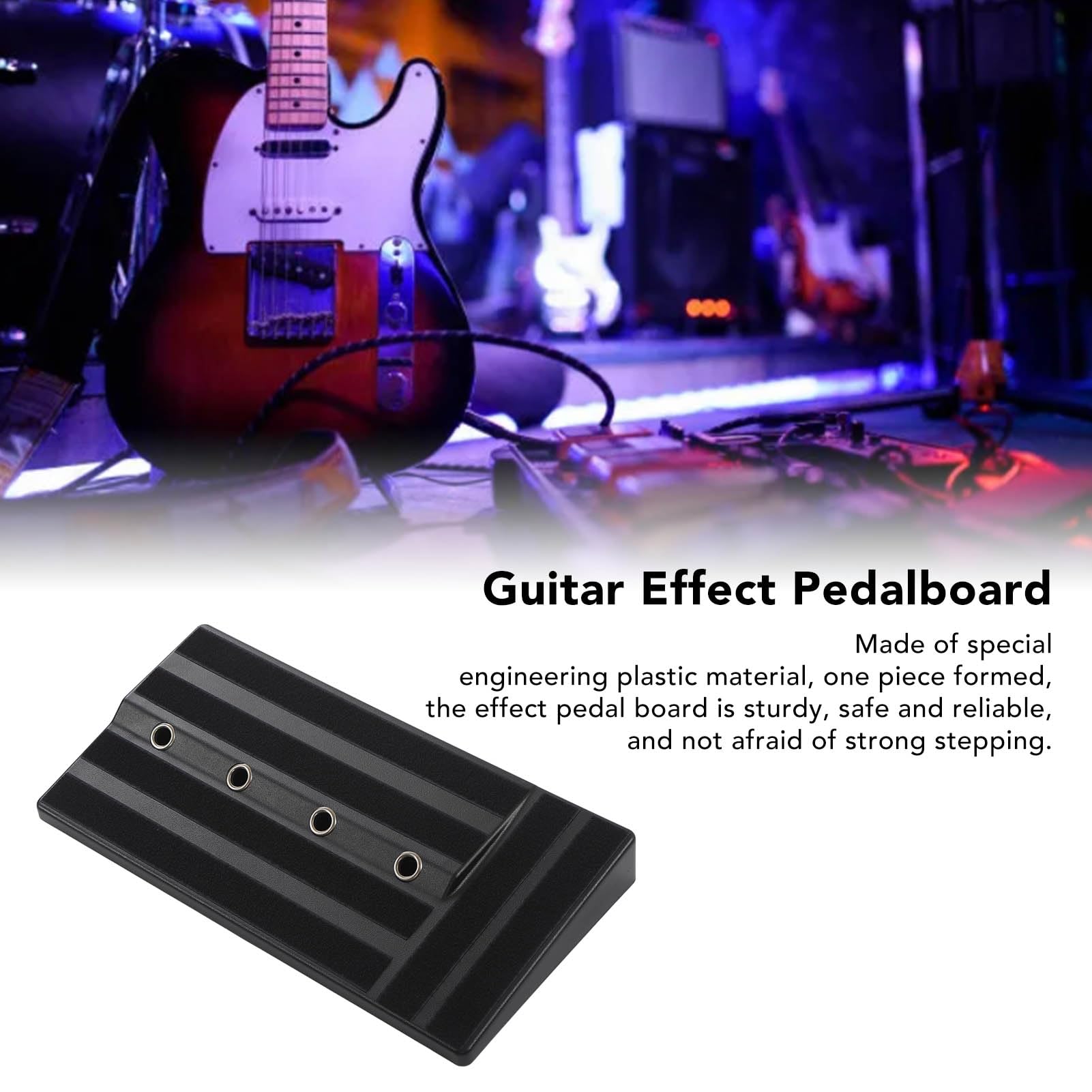 Pedał Efektów Gitarowych, Uformowany w Jednym Kawałku, Zasilanie Gitarowe Pedalboard Gitarowy do Domu, szkół, Występów na żywo itp.