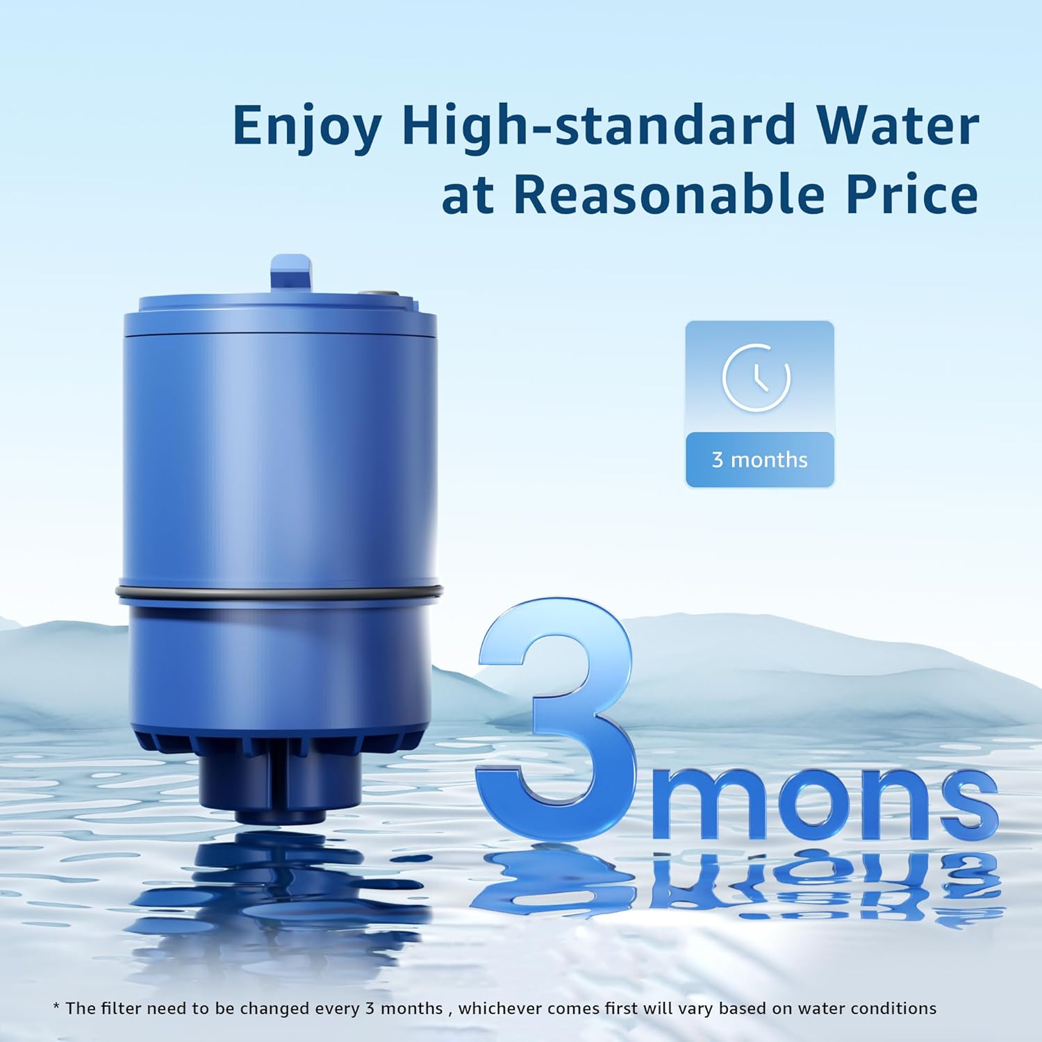 Maxblue C08A Faucet Water Filter, Compatible with All PUR® PLUS Water Filter, PUR® PLUS RF9999® Faucet Water Filter, 9-Month, 900-Gallon, 3 Pack