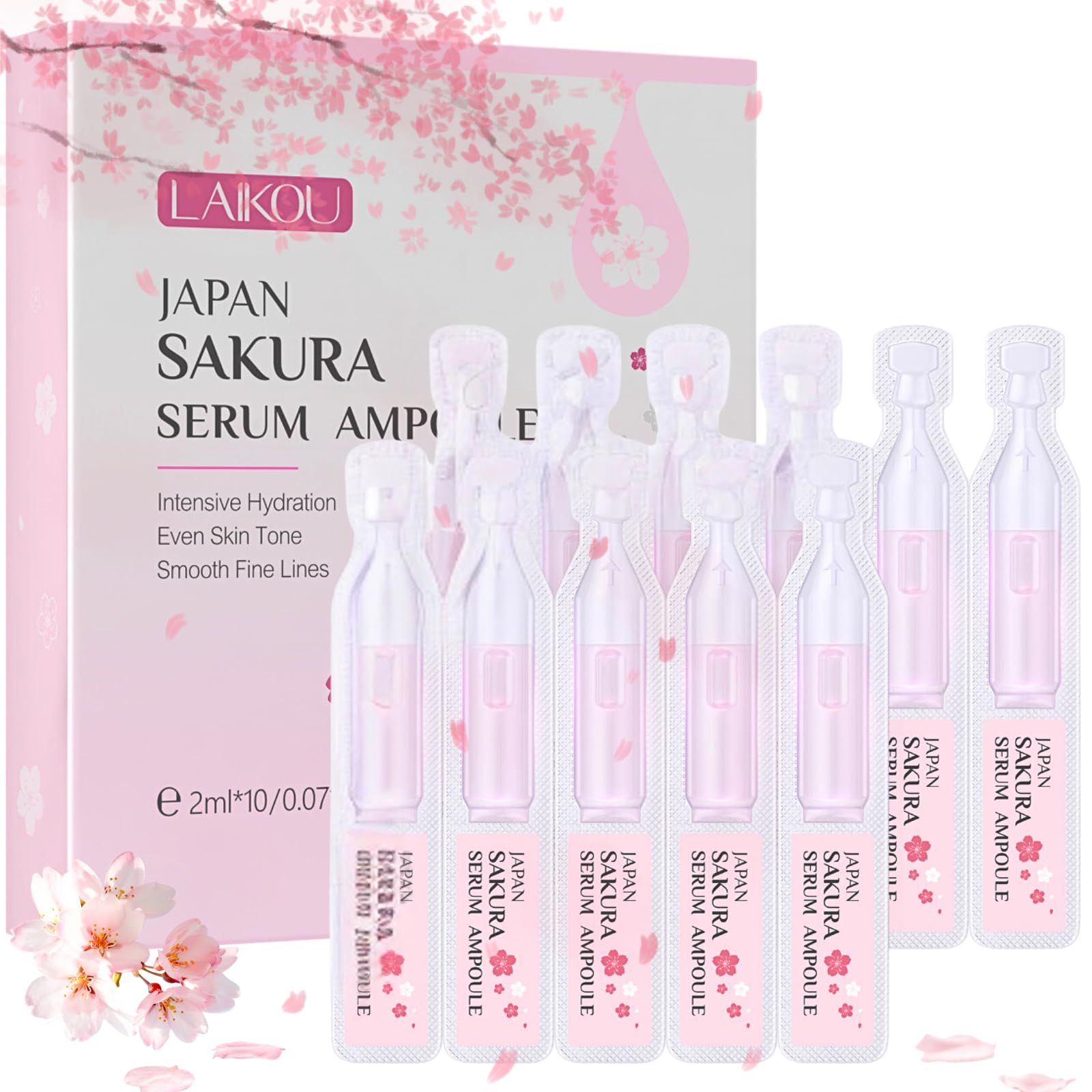 Sakura Essence Ampoules 2mlx10 – Glow Serum, Hydrating Face Serum