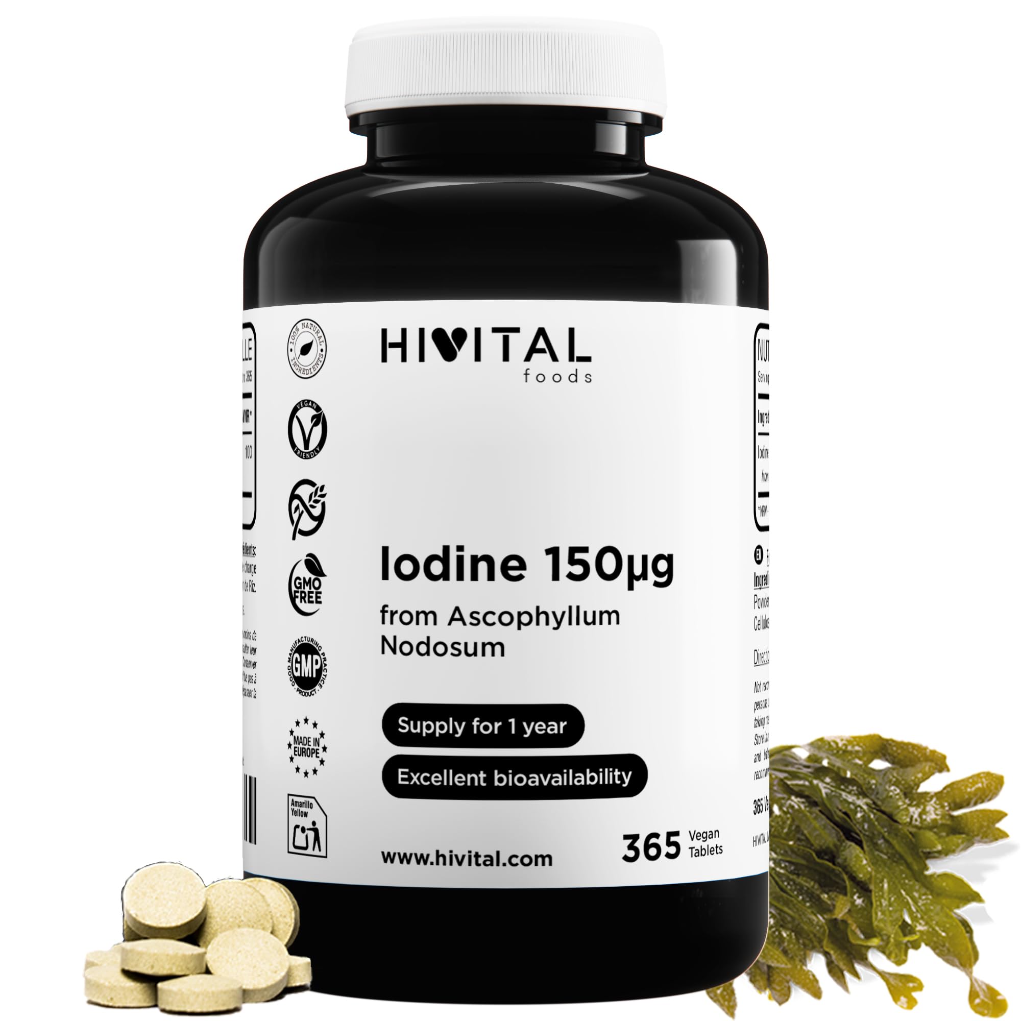 Yodo Natural 150mcg - 365 Comprimidos