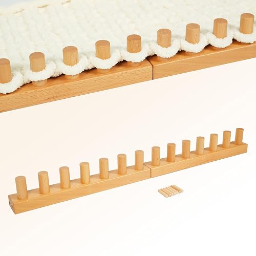 MimuAeye 30 Inch Chunky Yarn Loom, Loom for Blankets,DIY Blanket