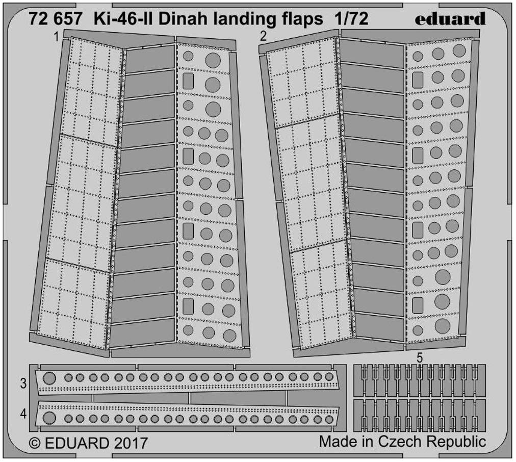 Eduard Accessories 72657 Model-Making Accessory Ki 46 Ii Dinah Landing Flaps for Hasegawa