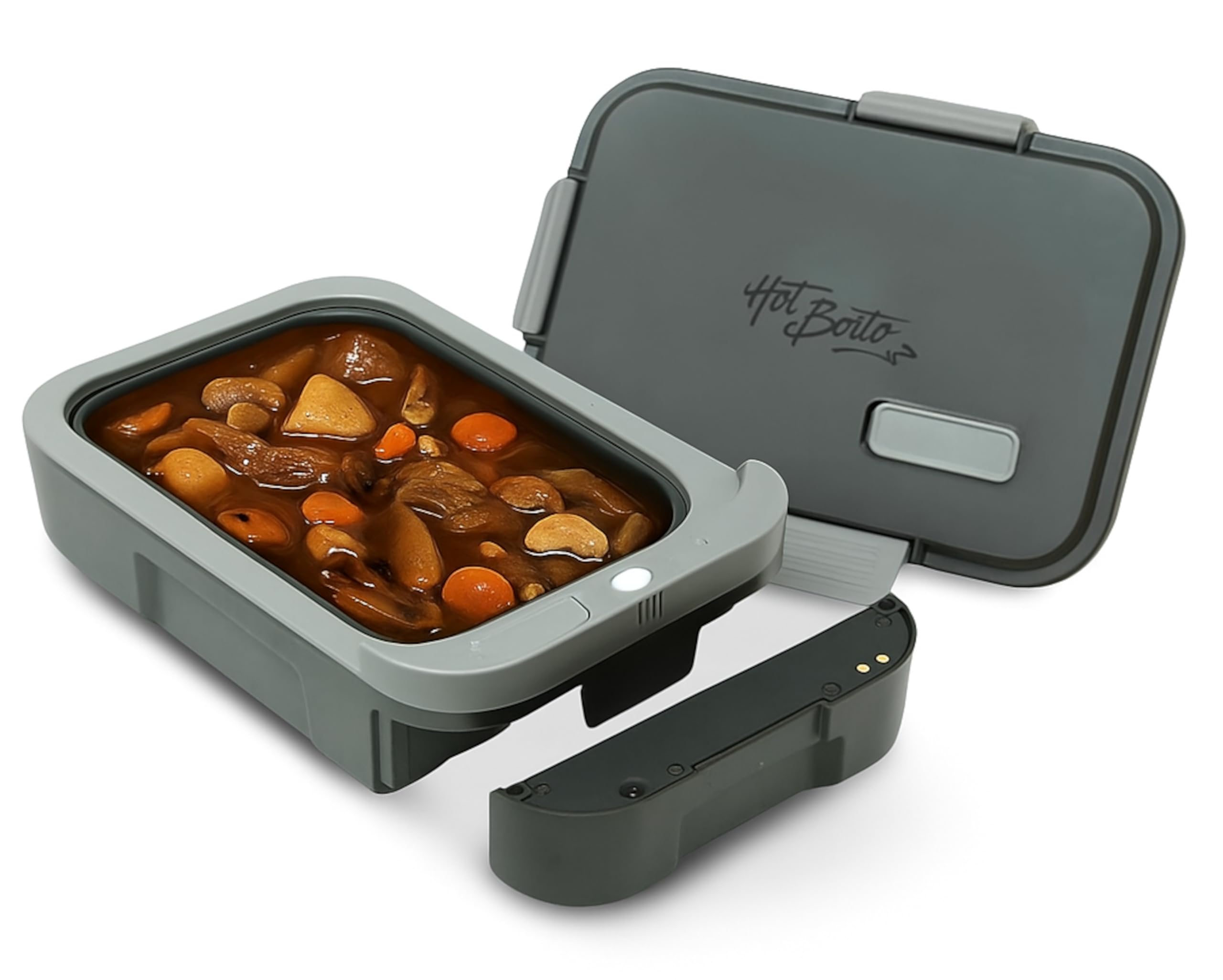 Avis / Test - Bento Lunch Box Chauffante Electrique, 220V 300W 0.8L Boîte Repas, 2 Couches Compartimentptc Chauffe Plat Electrique Vert