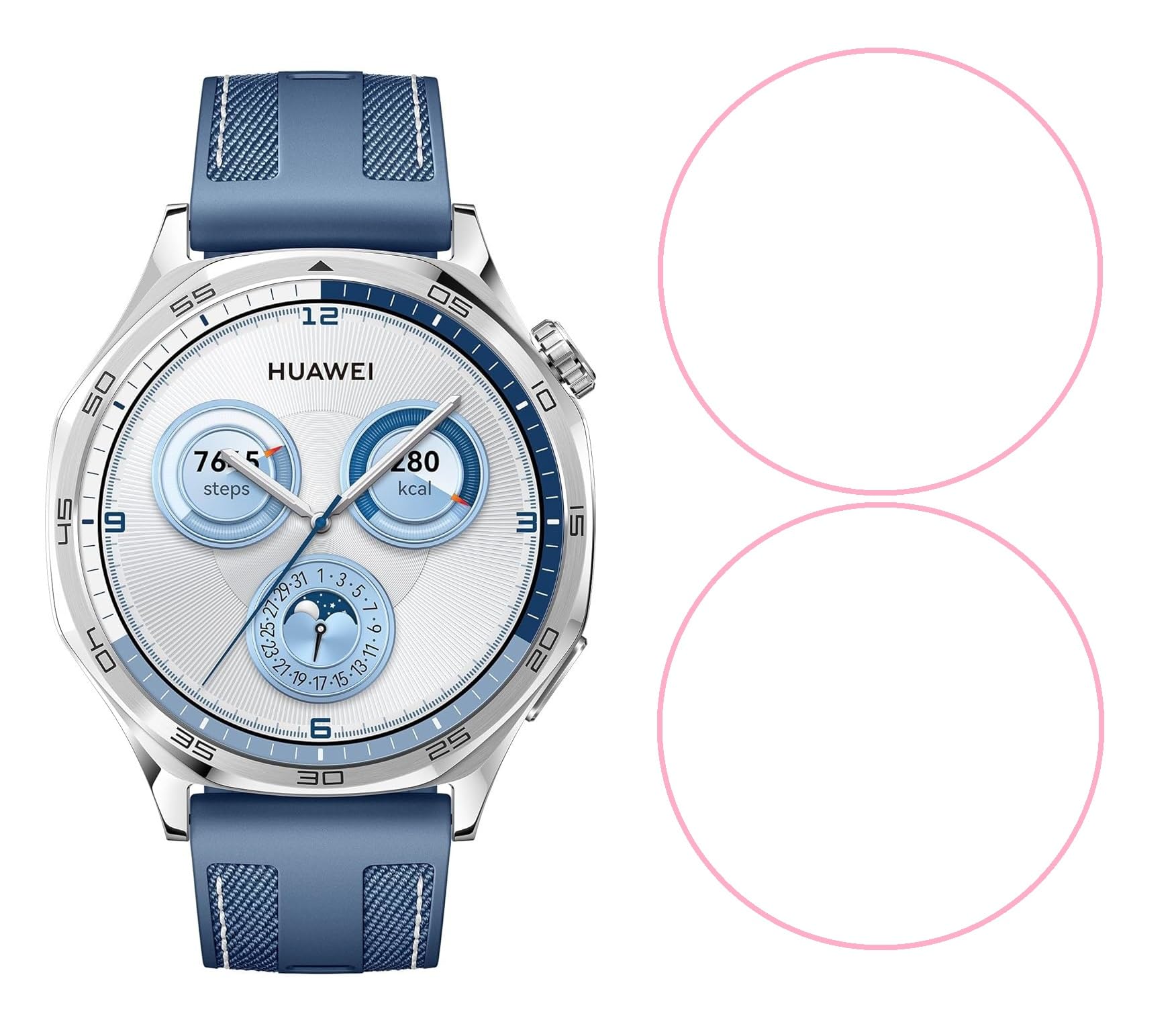 M.G.R.J® Tempered Glass Screen Protector for Huawei Watch GT 5 Pro /GT5/ GT 4 /GT4 46mm (Pack of 2)-picture-17