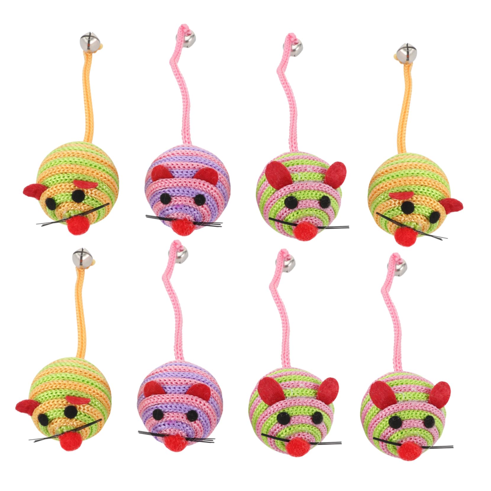 Yardwe 3 Set Di Giocattoli Interattivi Per Gatti Cani Topi in Nylon Giocattoli Per Animali Domestici Giocattoli Per Gatti Esercizi Rafforzare Il Con Il Tuo Animale Domestico 8 Pezzi * 3