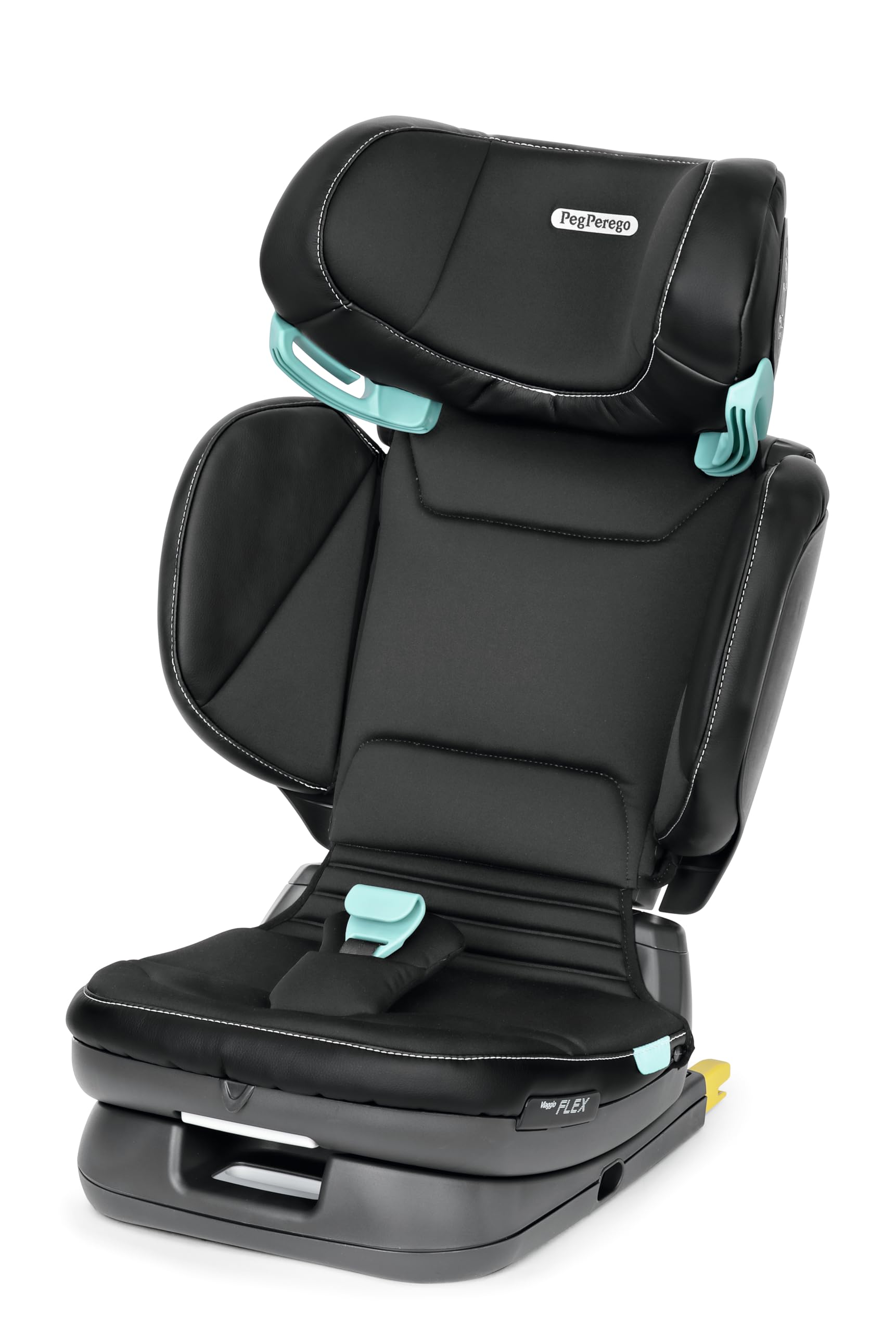 Peg Perego Viaggio Flex Seggiolino Auto ISOFIX con Tecnologia Avanzata, Reclinabile, Pieghevole, Schienale Rinforzato, per Bambini da 100 a 150 cm (3-12 anni), 15-36 kg, Licorice