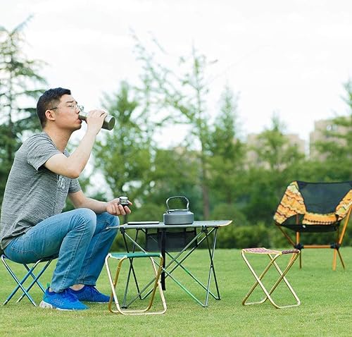 Miniatura 2 de AOUTACC Taburete plegable portátil ultraligero para acampar al aire libre, pesca, senderismo, mochilero, viajes (XL 13 x 14 x 15 pulgadas L 11.8 x