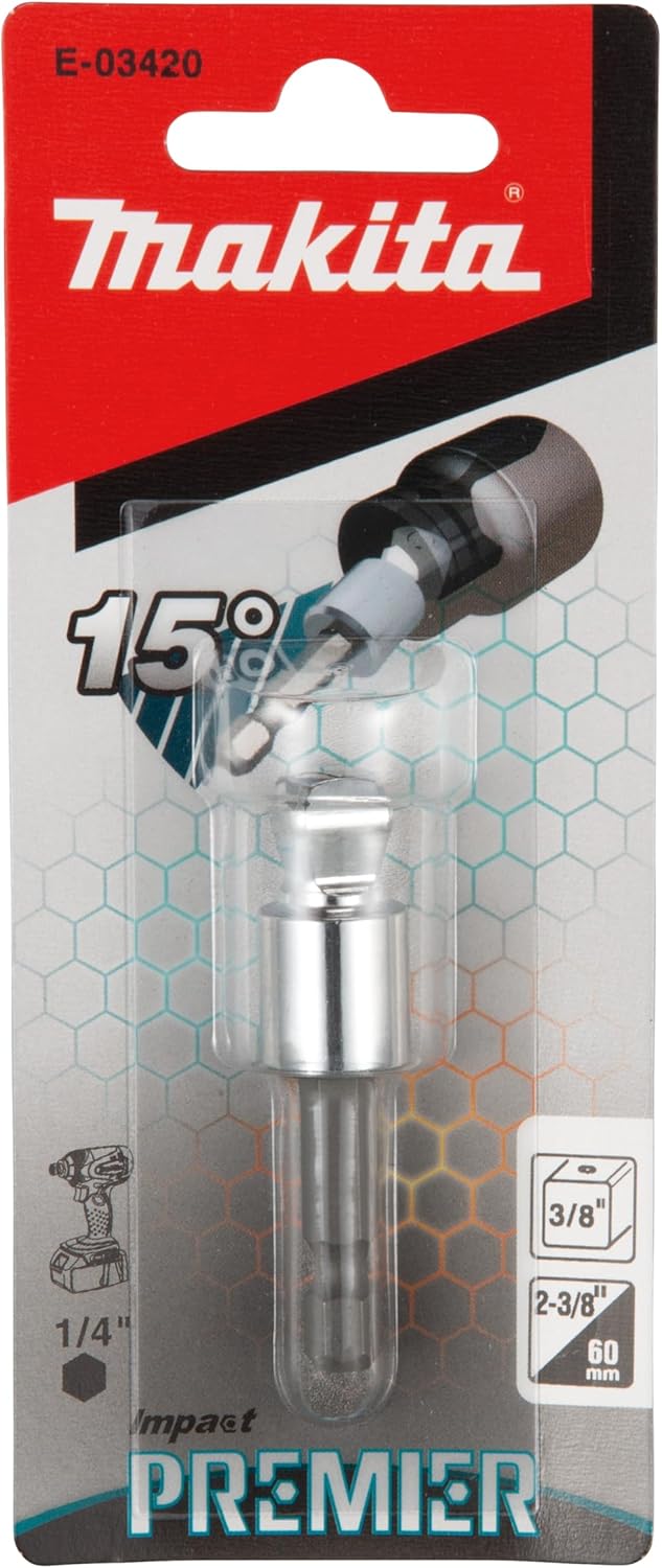 Makita E-03420 Impact Premier Tilt SKT Adapter 3/8” Dr