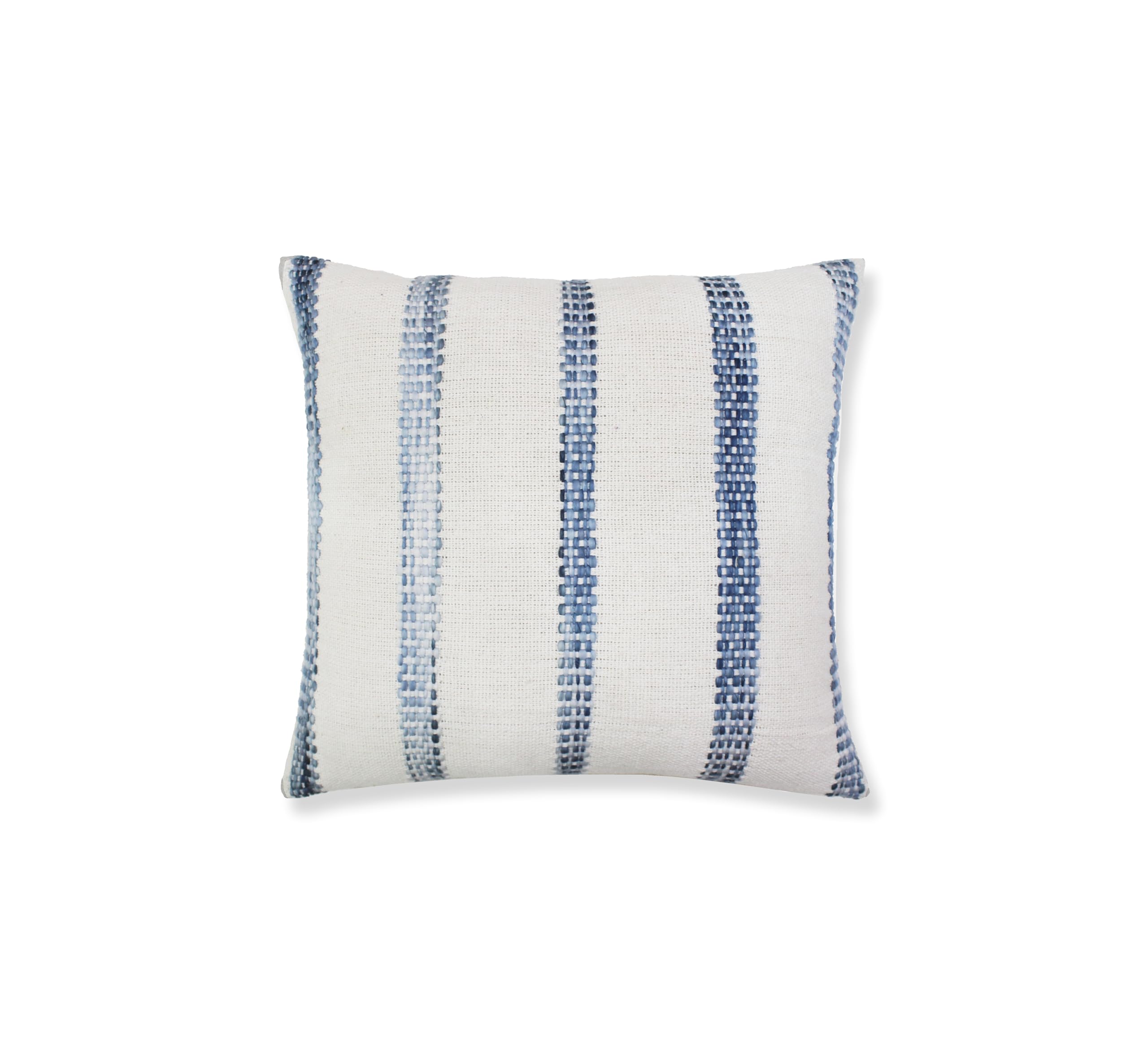 Amitra Weave India Throw Cushion Cover for Sofa, Couch, Living Set of 1- White,Blue-image-46