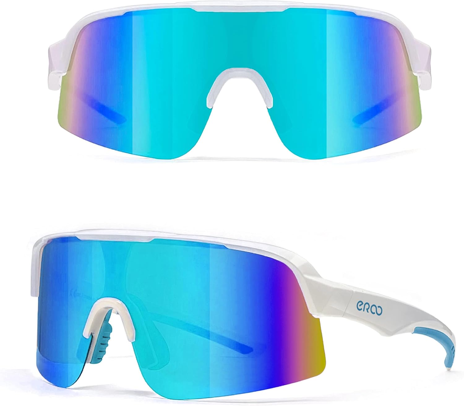 EAZYRUN Large to Medium Polarized shield sunglasses for men baseball ski biking running cycling beach volleyball fishing