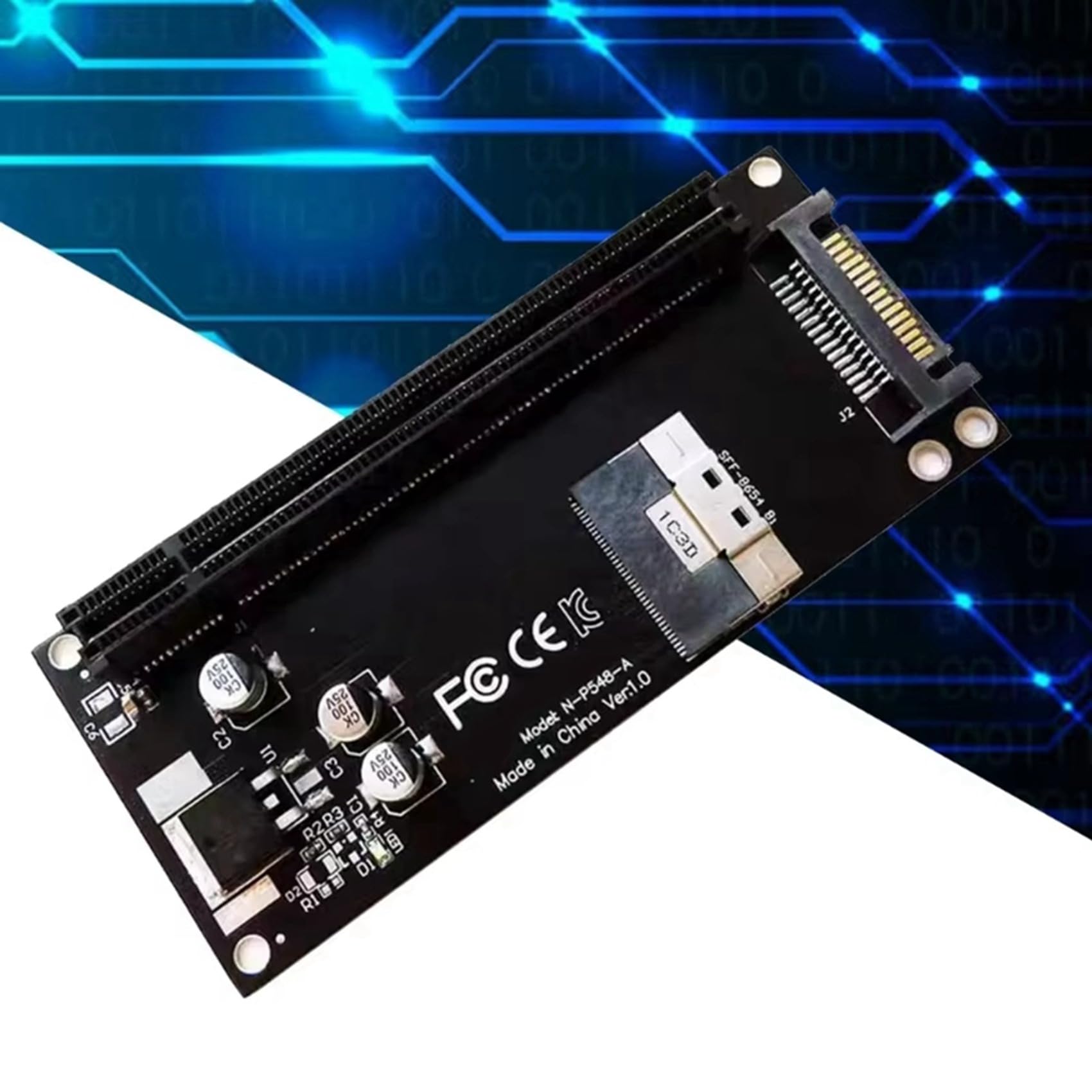 Adattatore PCIe 4.0 compatibile Espansione SFF-8654