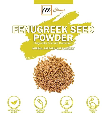 Miniatura 3 de mGanna Polvo de semilla de fenogrecotrigonella foenum graecum 100% natural para un cuerpo fuerte y saludable, piel suave y cabello sedoso brillante,