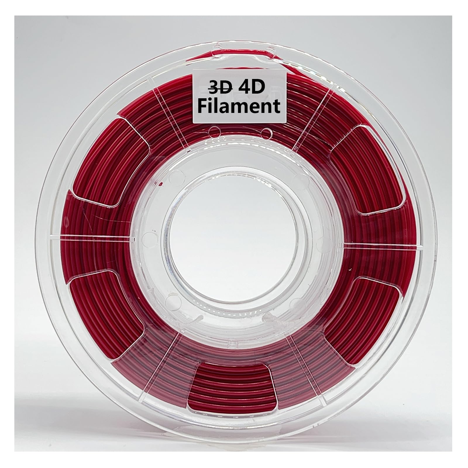 4D Shape Memory PLA Filament 1.75mm 250g for FDM Printer Heat Deformation(Red)