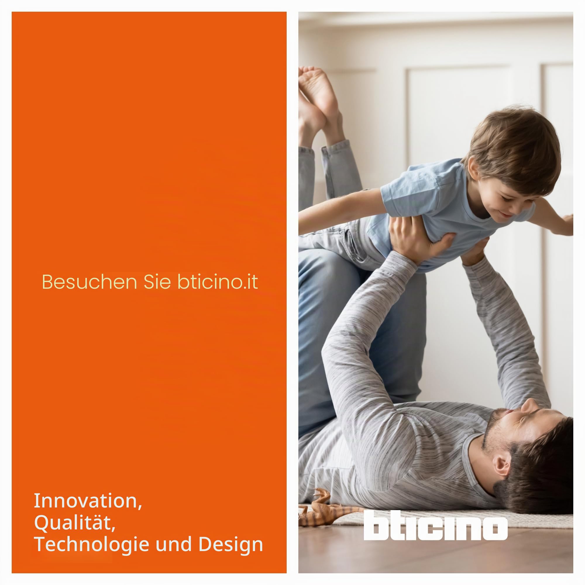 Bticino SXW8002 Digitales WLAN-Thermostat Smarther2 mit Netatmo, Unterputz-Thermostat, programmierbar, Steuerung auch über App, Alexa und Google, Anzeige der Luftfeuchtigkeit, Weiß
