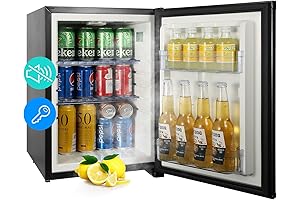 1.42 Cu. Ft. Compact Refrigerator with Lock Key for Secure Storage and Peace of Mind
