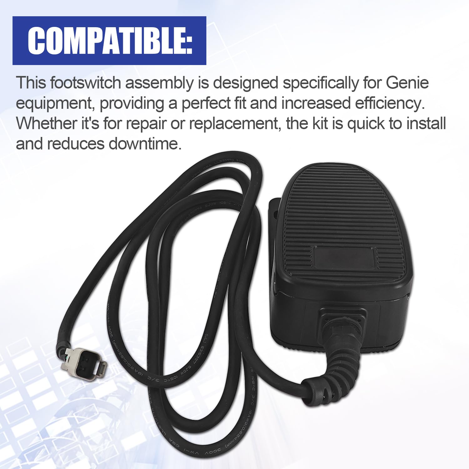 Blrack 227618GT Foot Switch Pedal Assembly Fits for Genie S-40 S