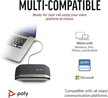 Poly Sync 20 USB-C Personal Portable Smart Speakerphone