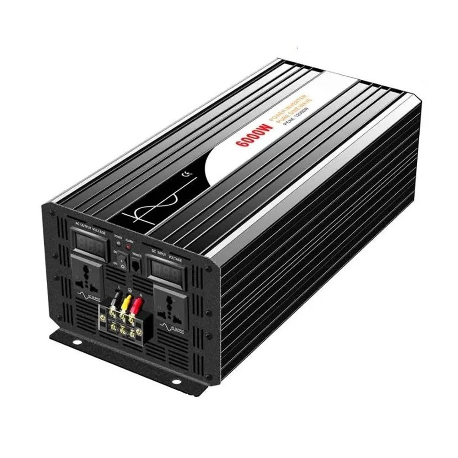 Inversor Onda Sinusoidal Pura 6000 W 12 V 110 V con Control Remoto Inversor Energía Solar CC 24 V 48 V A CA 220 V Pantalla Digital(48V,220-230v,AU)