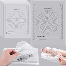 Motiskyy 300 Pack Wound Measurement Tools Measuring Bullseye Guide Medical Wound Ruler Soft Flexible Measure Guide for Nurses Patient