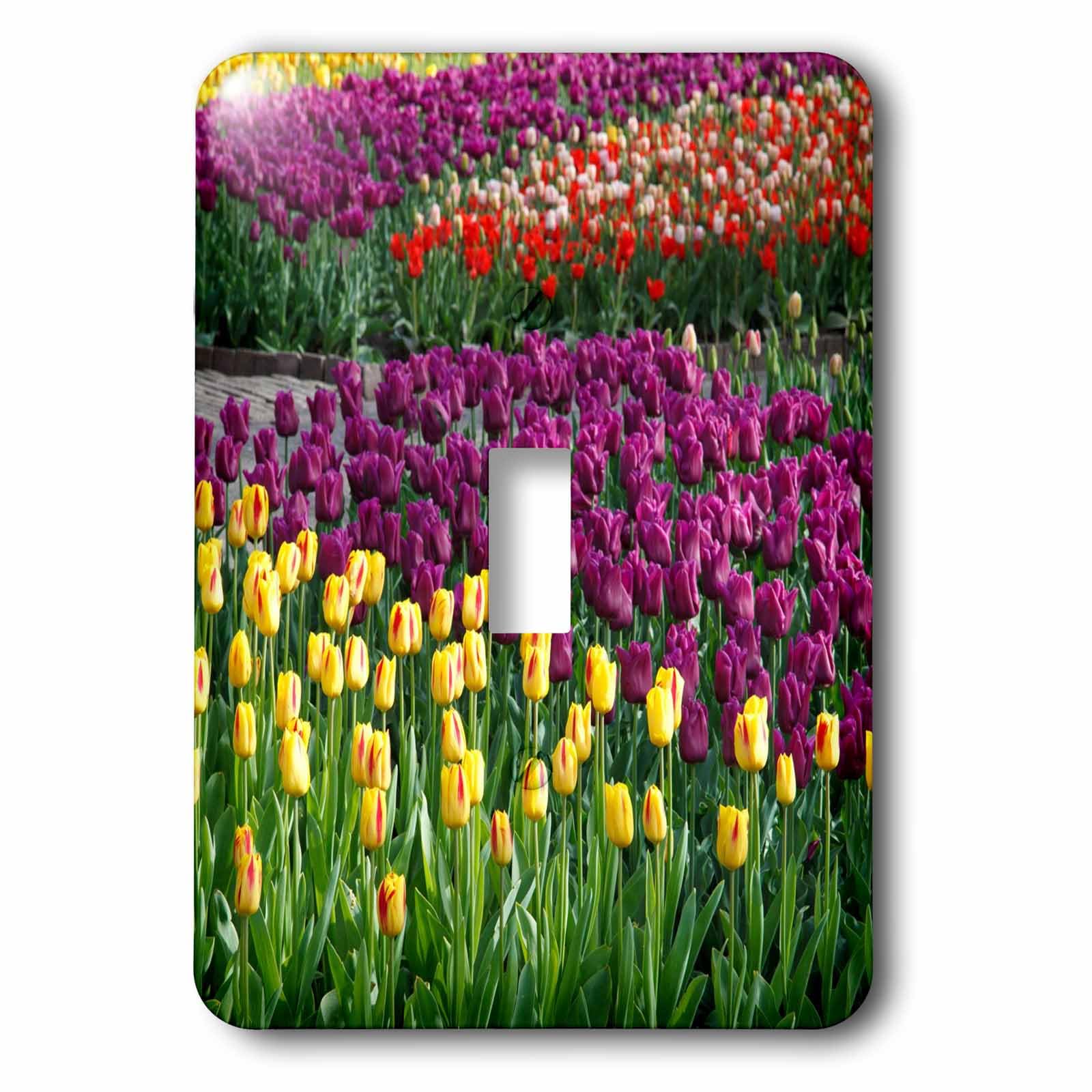 Interrupteur à baïonnette fleurs 3dRose LSP_47802_1 déco tulipes