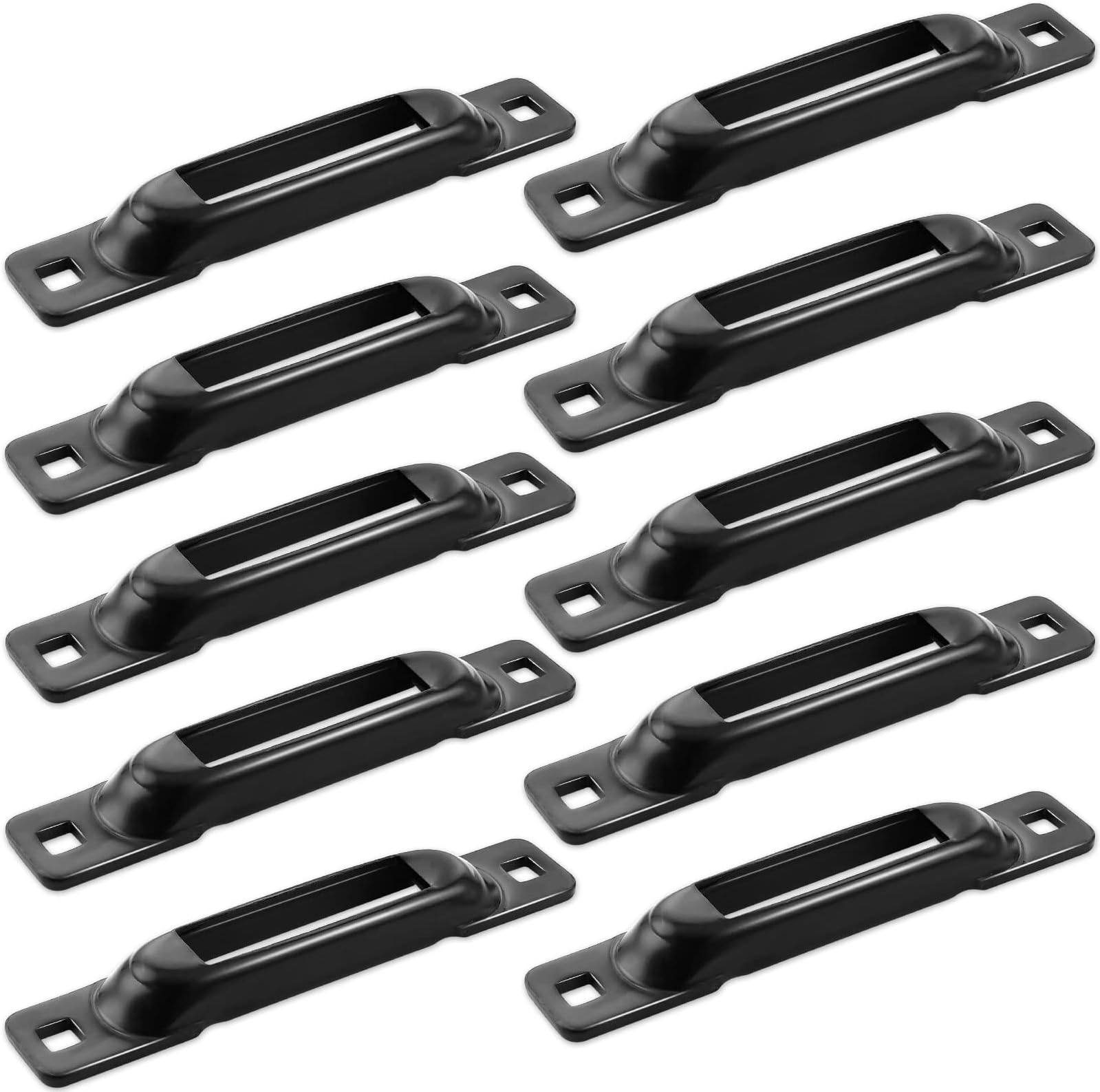 E-Track Single Slot 10 Pack 3.5mm Heavy Duty Steel E-Track Single Anchors with 1,000 lbs Working Load Limit and 3,000 Lbs BS Compatible with All E-Track Accessories E Track Single Rail