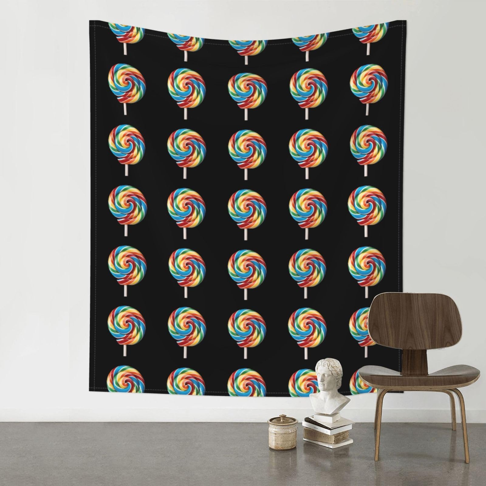 HJFCZH lollipop Prints 60x51in Wall Tapestry Bohemian Throw - Dorm Decor, Beach Blanket, Sofa Cover & Unique Gift