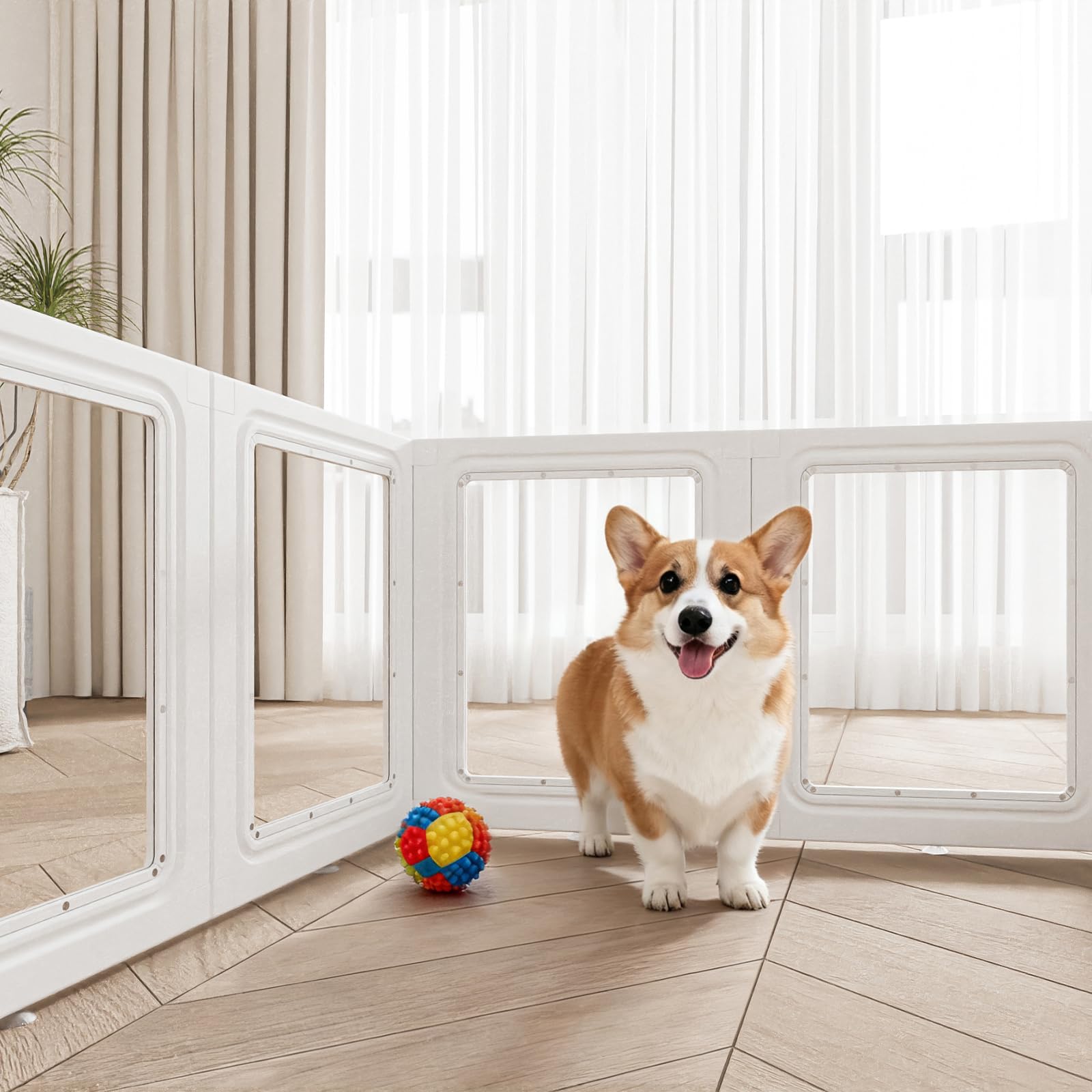GumiSeaoアクリルペット犬フェンス重プラスチック子犬スポーツペン室内屋外小 Amazon.co.jp: GumiSeaoアクリルペット犬フェンス重プラスチック子犬