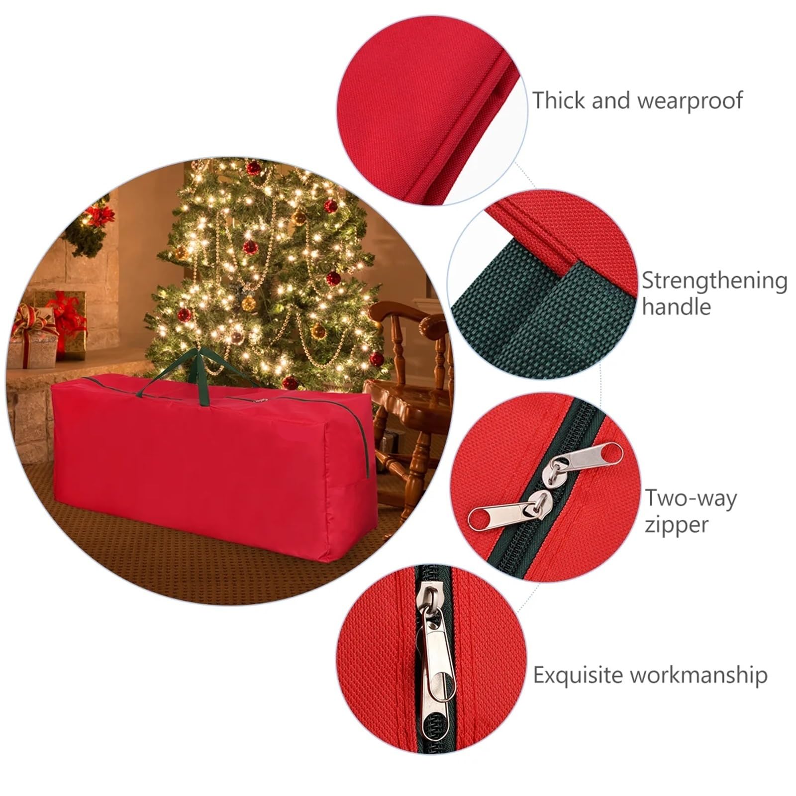 Weihnachtsbaum-Tasche Weihnachtsbaum-Aufbewahrungstasche, Oxford-Stoff, Weihnachtsbaum-Tasche, Aufbewahrung, Weihnachtsbaum-Aufbewahrungsbehälter, Aufbewahrungsbox Wasserdichte Aufbewahrungstasche Für