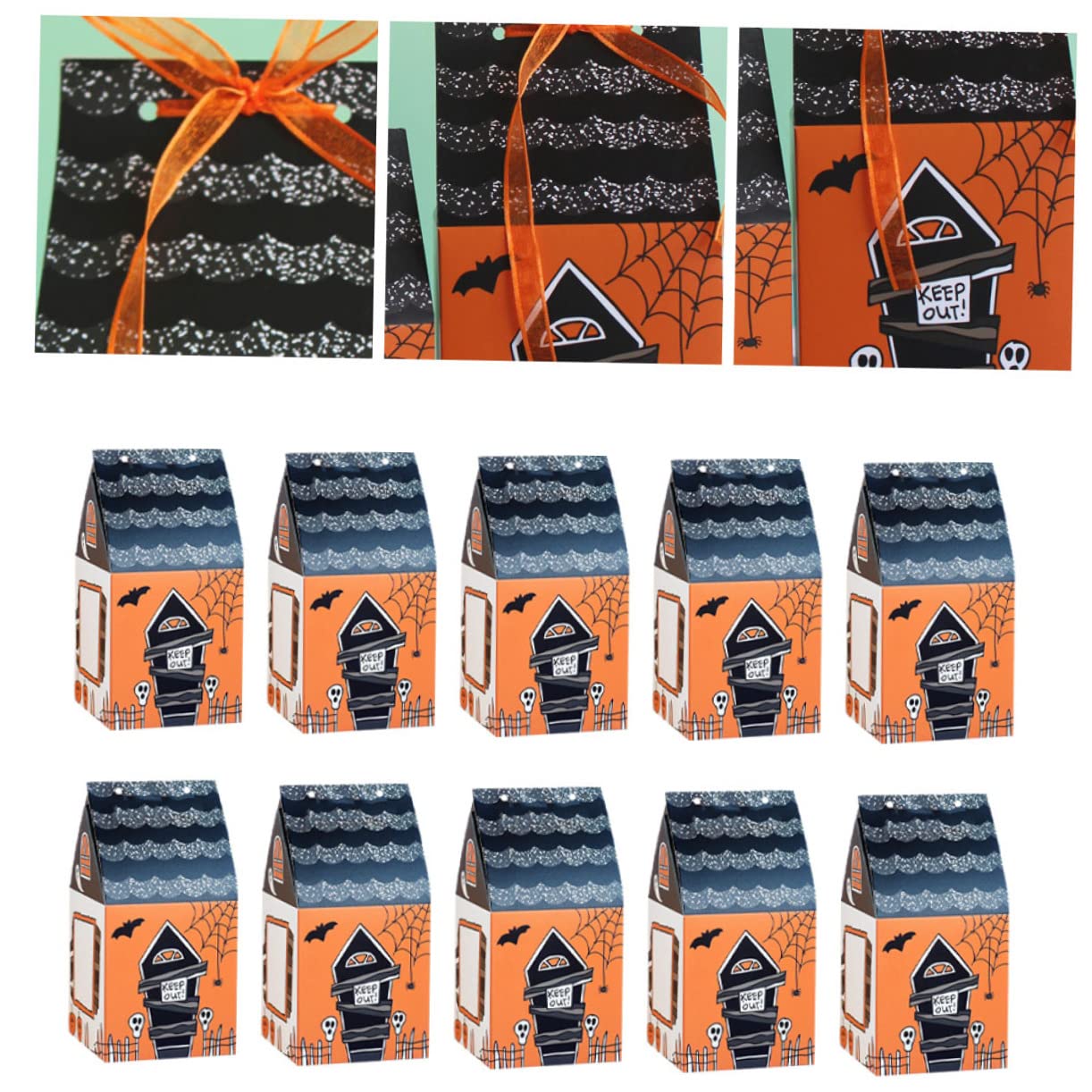 Caja Creativa de Halloween para Dulces y Galletas, 50 Piezas de Papel